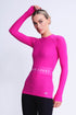 Empower Pitkähiha T-paita värissä Fuksia