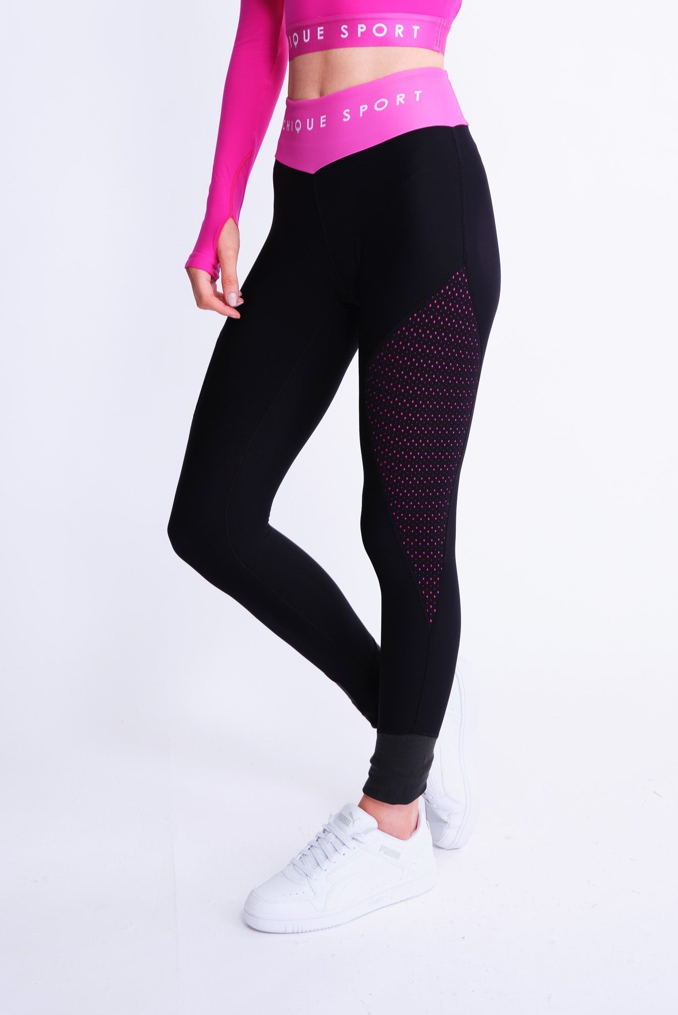 Empower On-Ice Leggings in Fuchsia