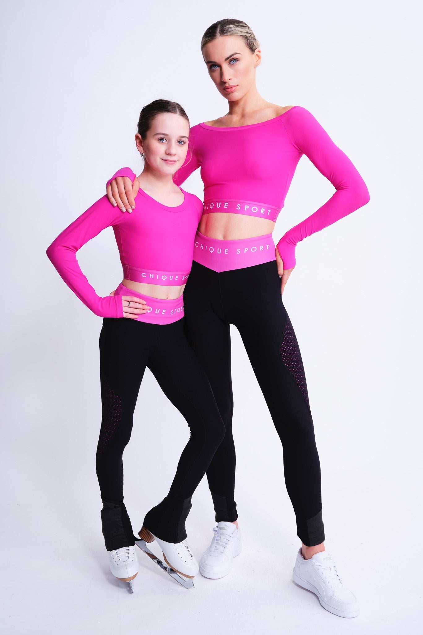 Empower On-Ice Leggings in Fuchsia