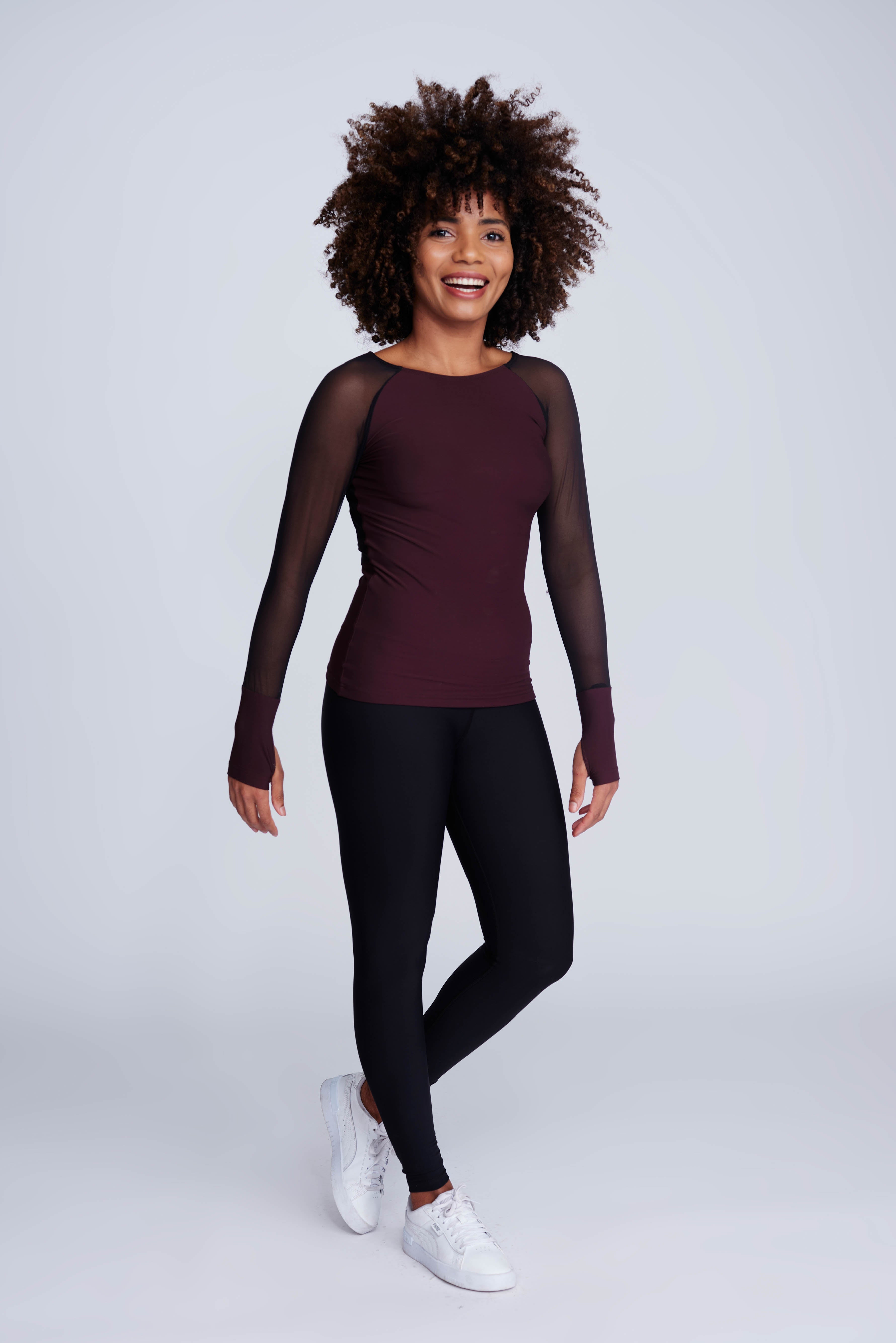 Ignite Long-Sleeve Top in Truffle