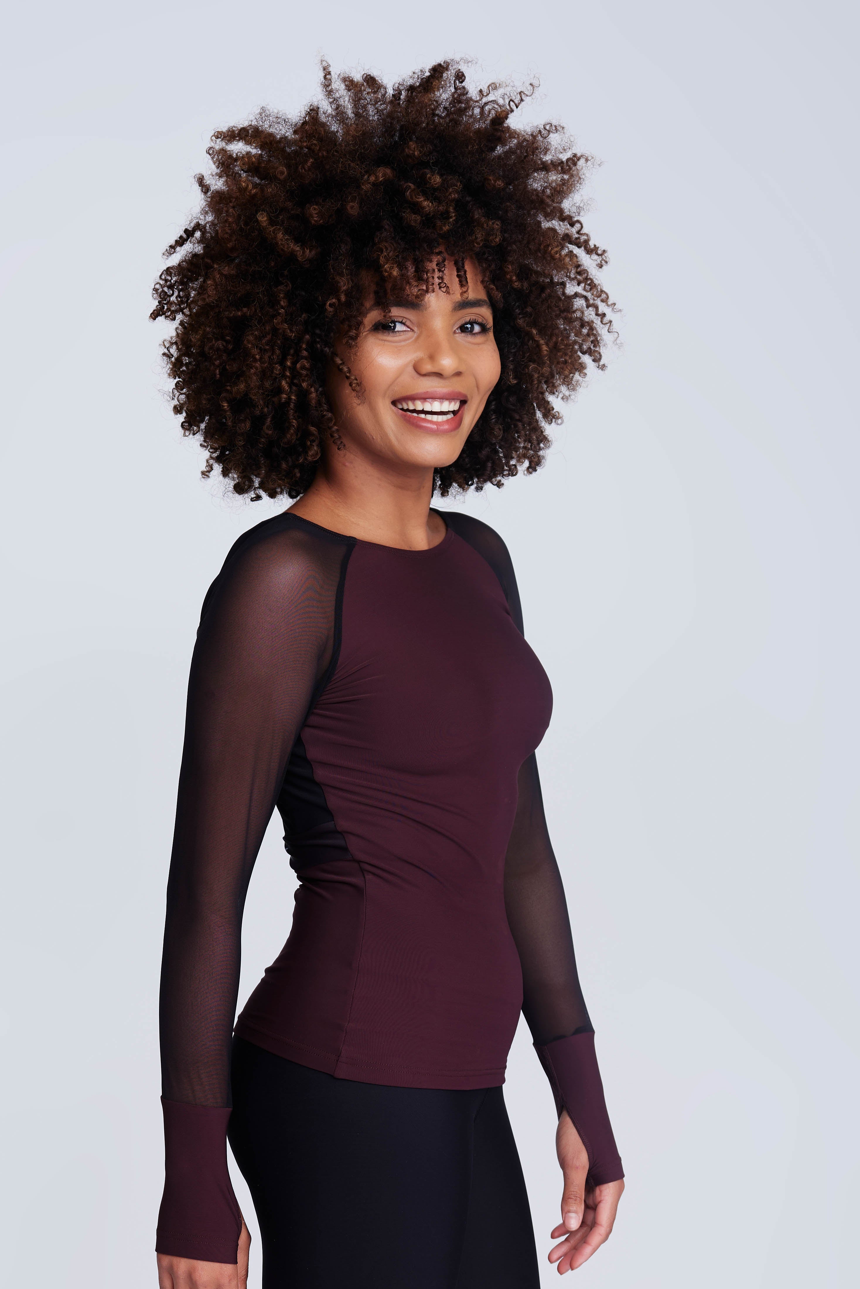 Ignite Long-Sleeve Top in Truffle