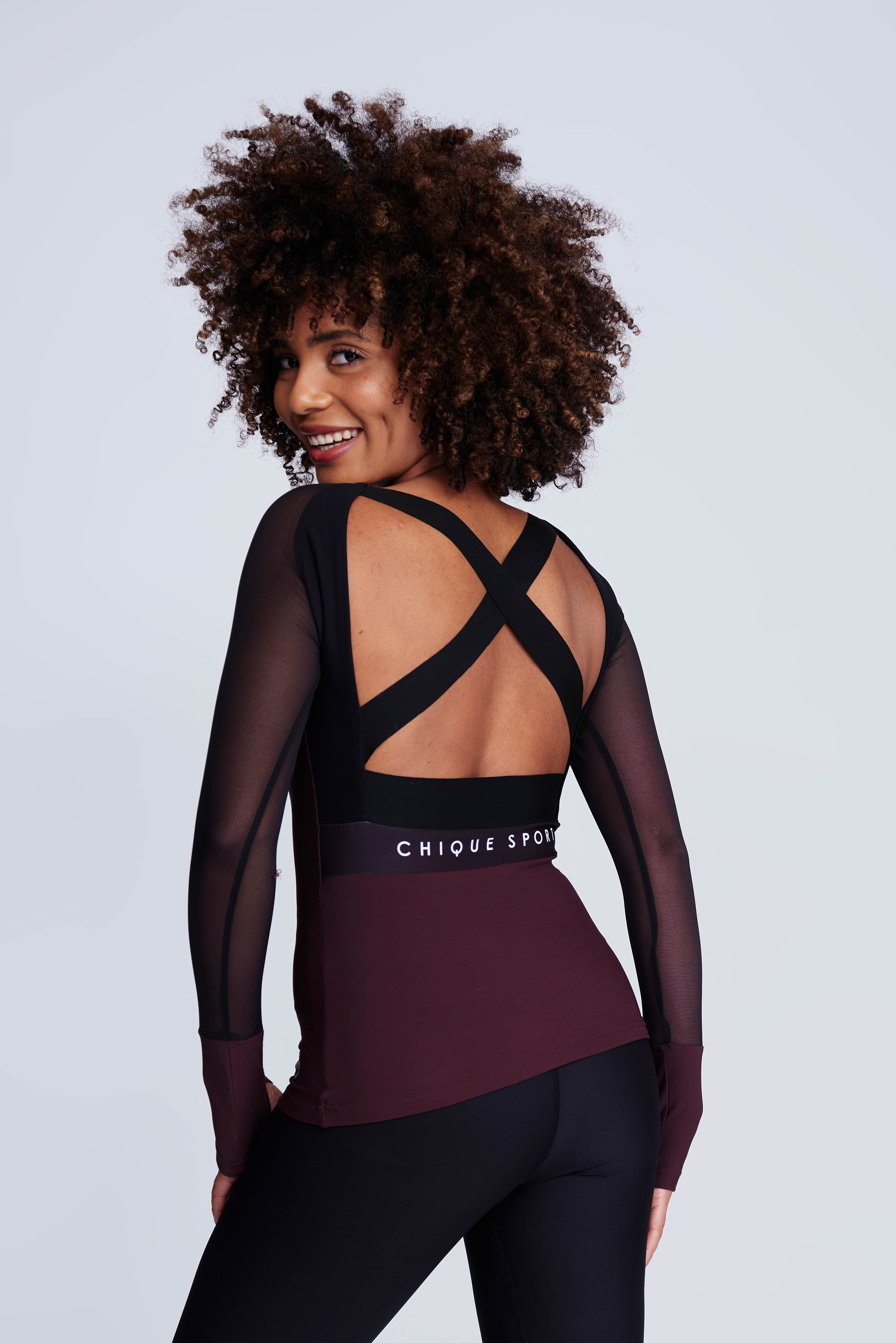 Ignite Langarm T-shirt in Truffel