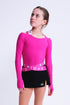 Fearless Langsleeve Top in Fuchsia