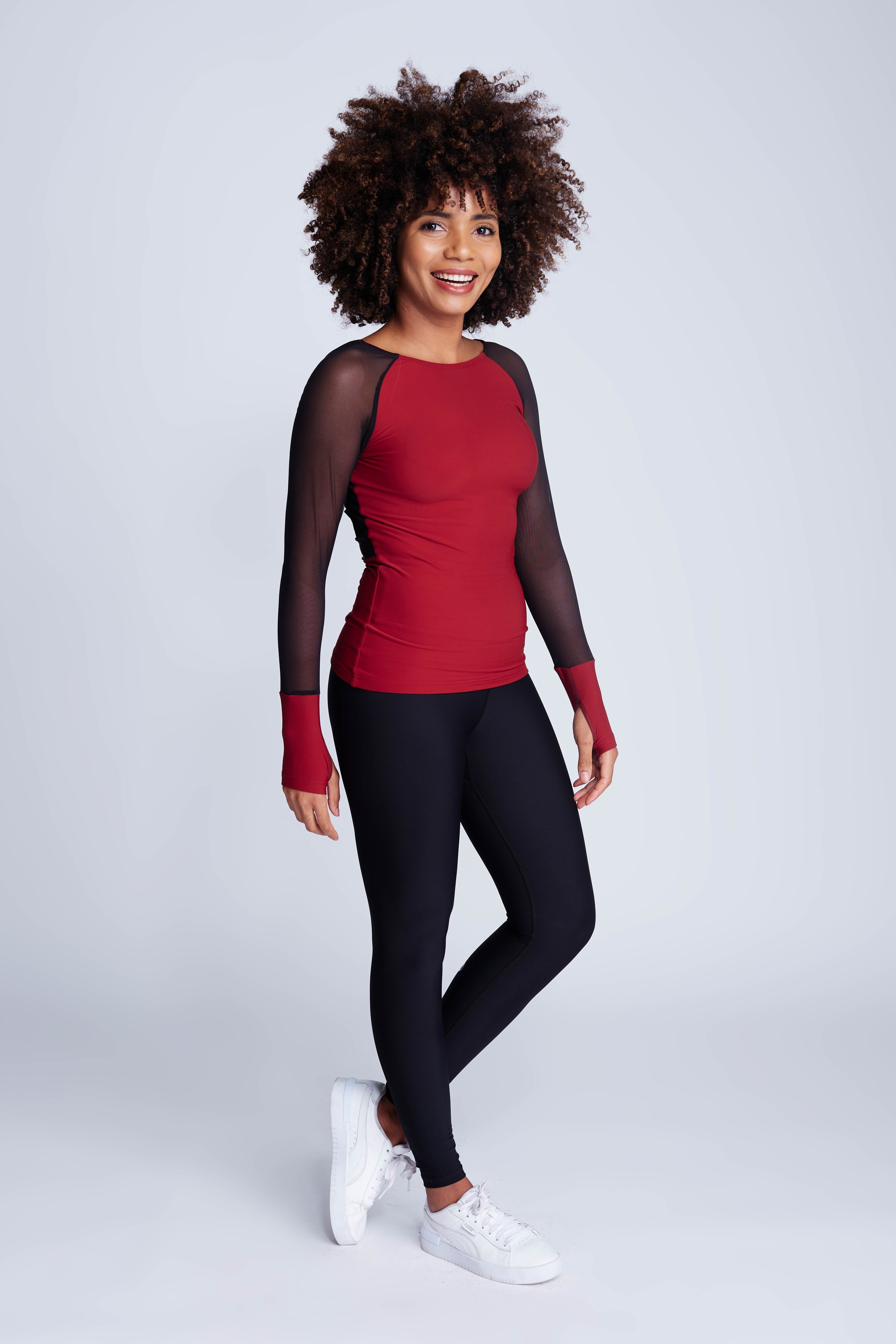 Ignite Long-Sleeve Top in Spice