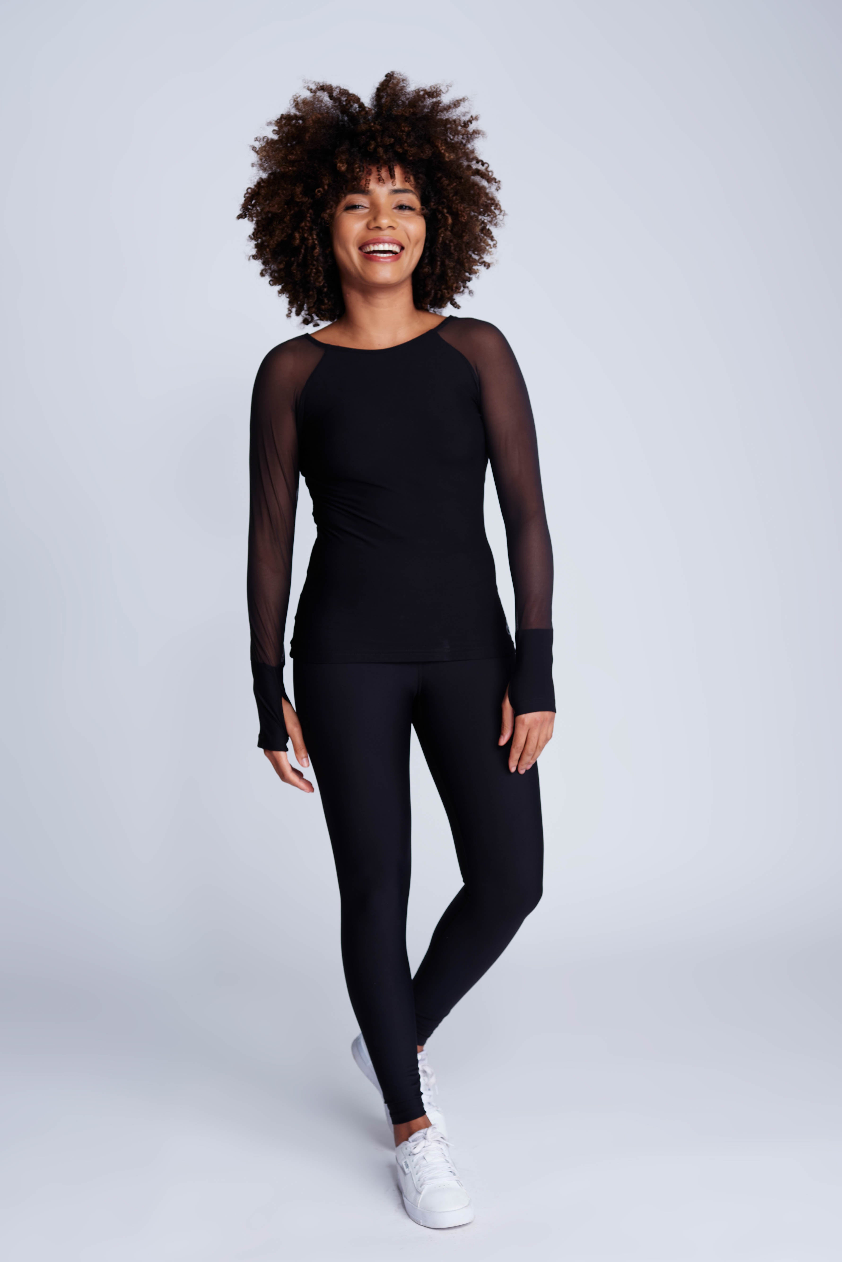 Ignite Long-Sleeve Top in Black