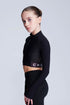 Ignite Lange Mouwen Crop in Zwart