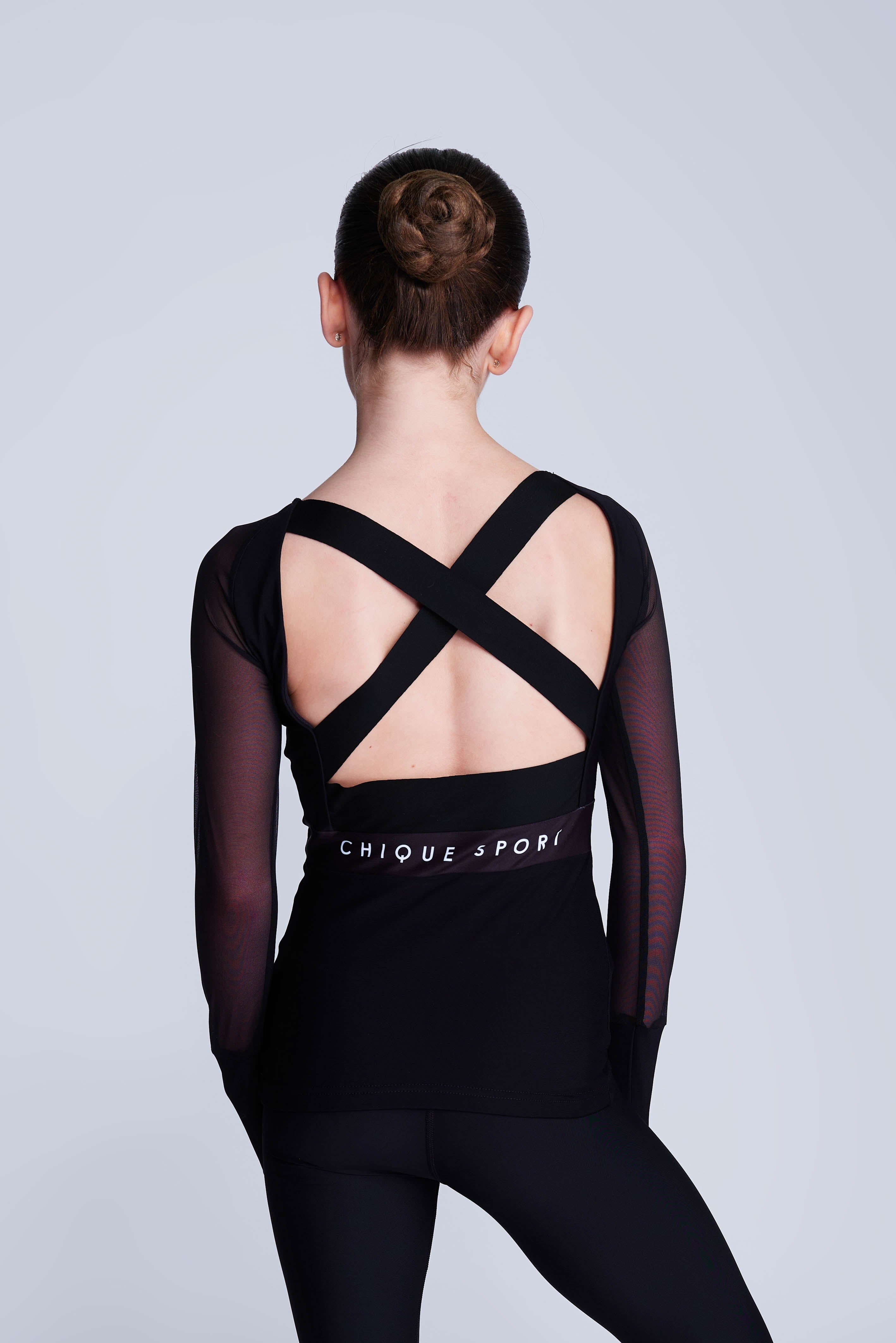 Ignite Langarm T-shirt in Zwart
