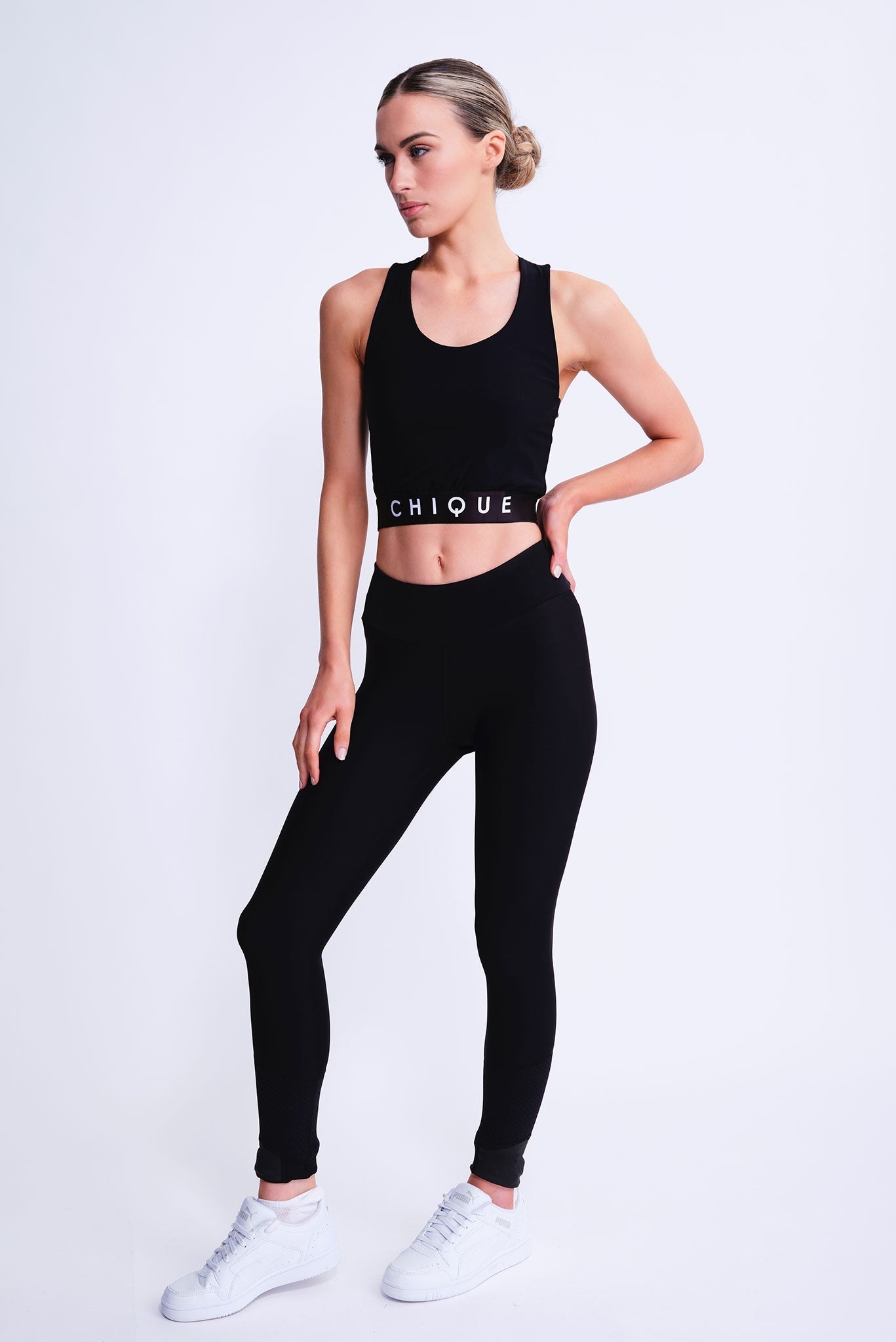 Fierce Top Corto Halo in Nero
