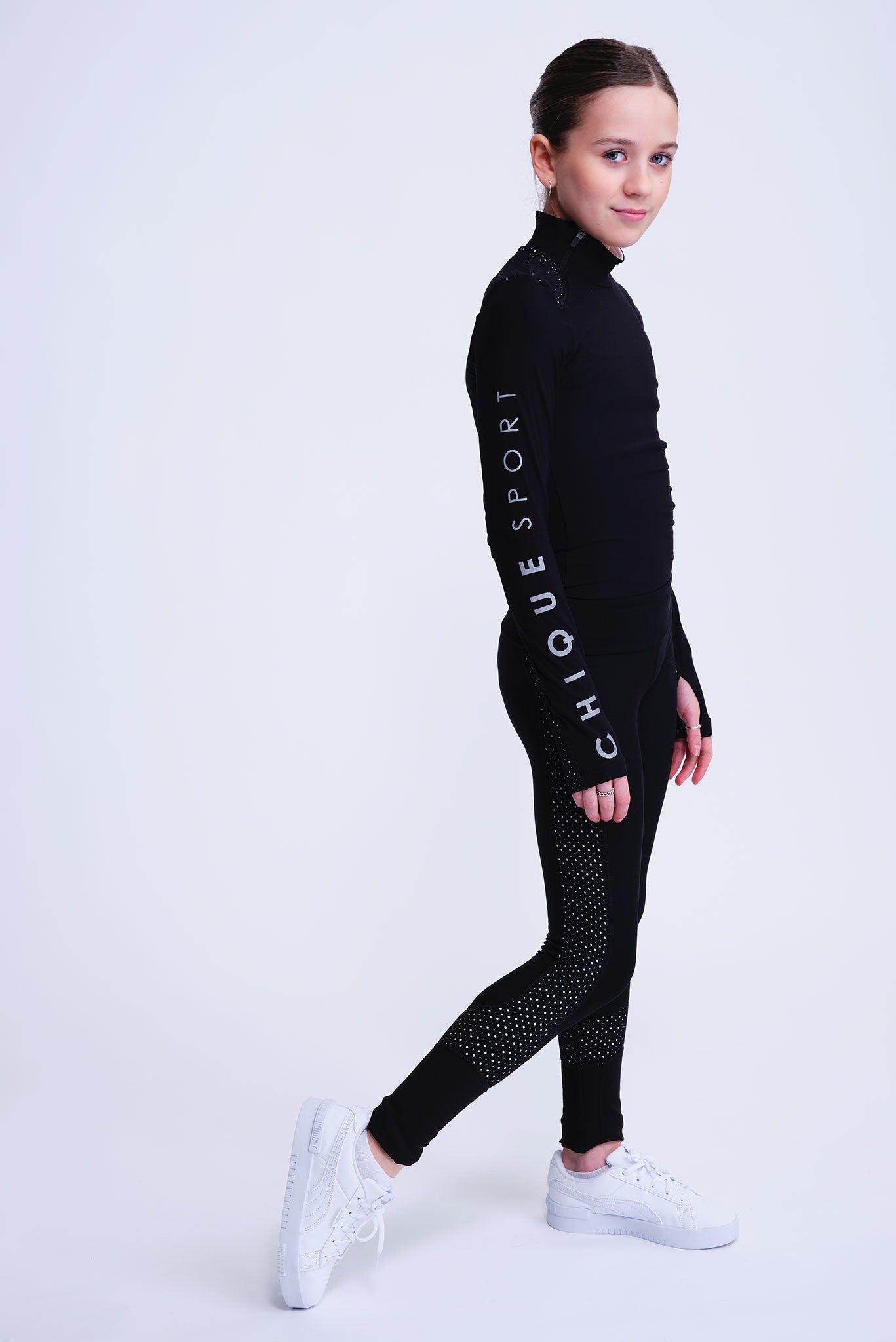 Passion Rutschfeste Leggings in Weiß