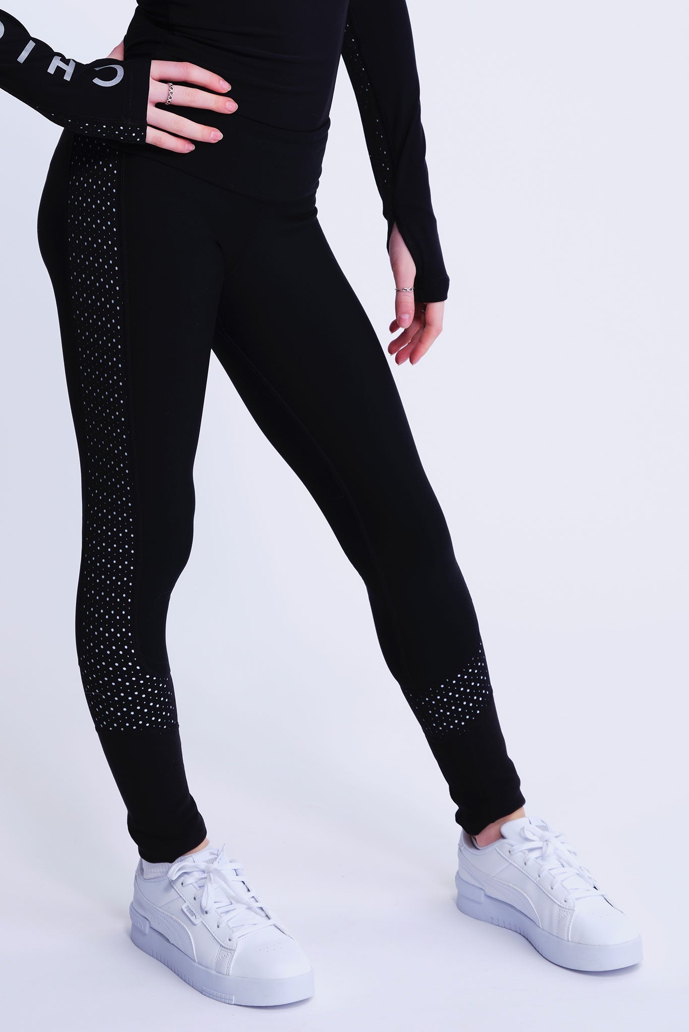 Passion Rutschfeste Leggings in Weiß
