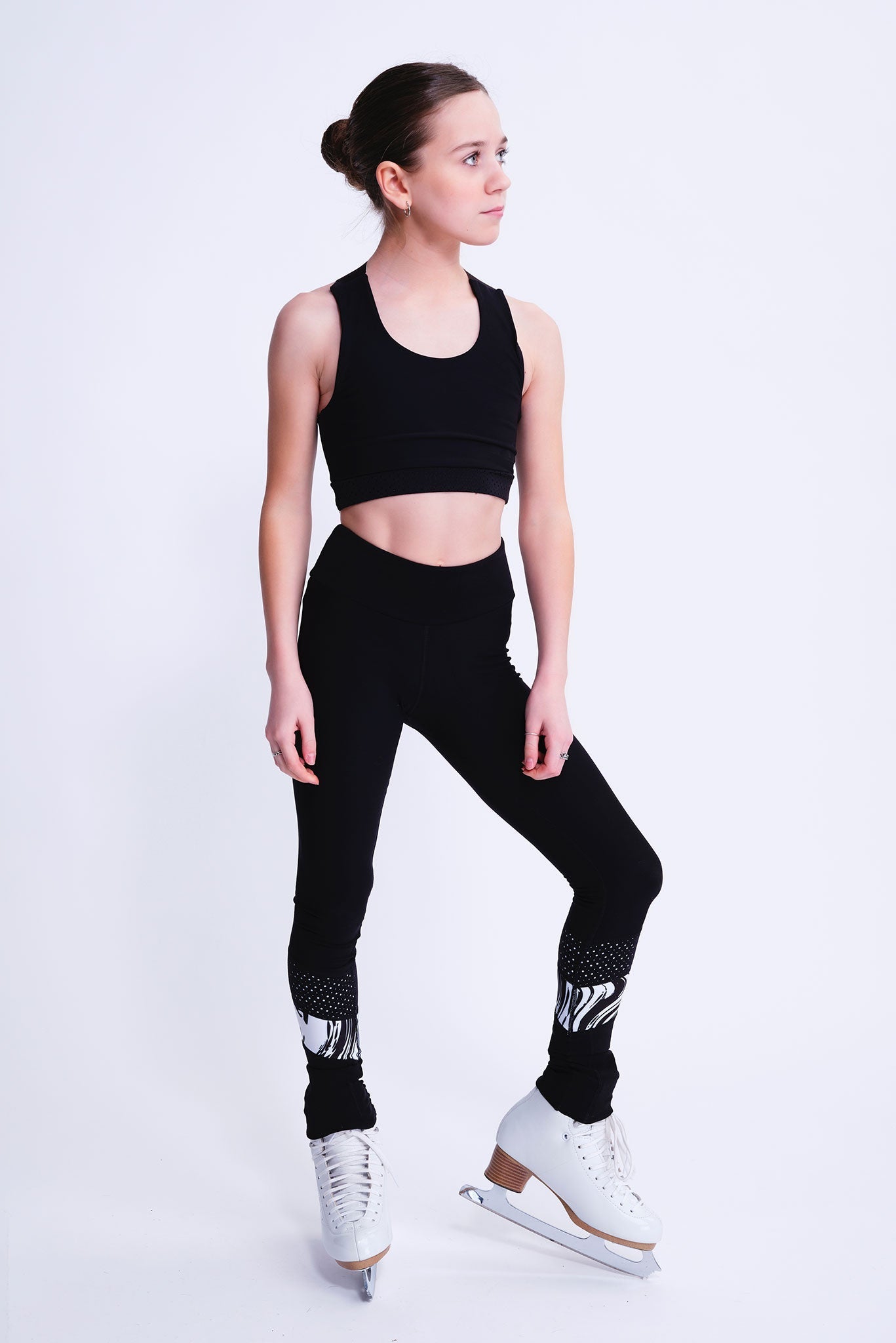 Fierce X Crop Top in Schwarz