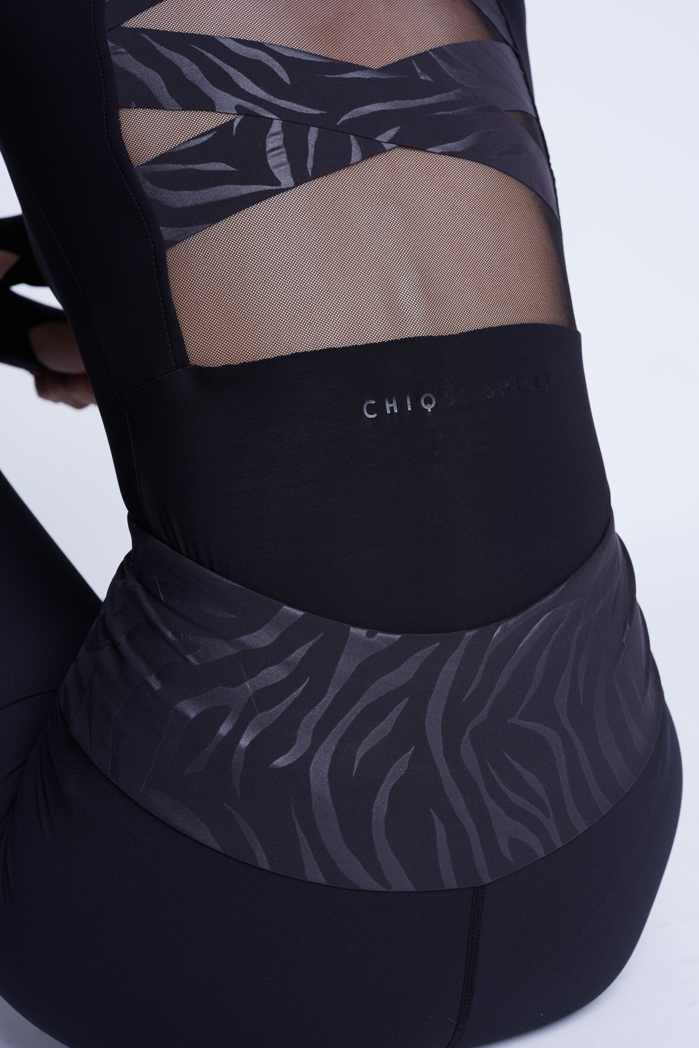 Iconic Half-Zip Top in Zwart