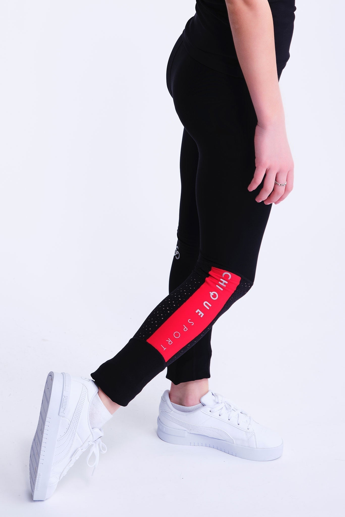 Inspire Non-Slip Leggings in Red