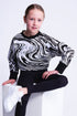 Gekürzter Sweatshirt in Strudel