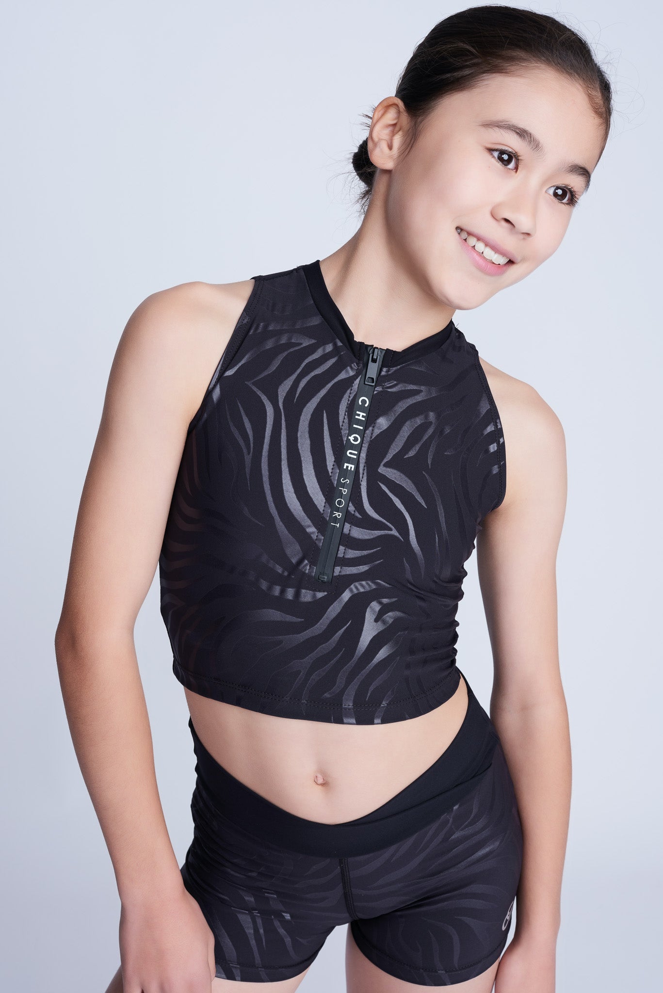 Iconic Crop Top Musta