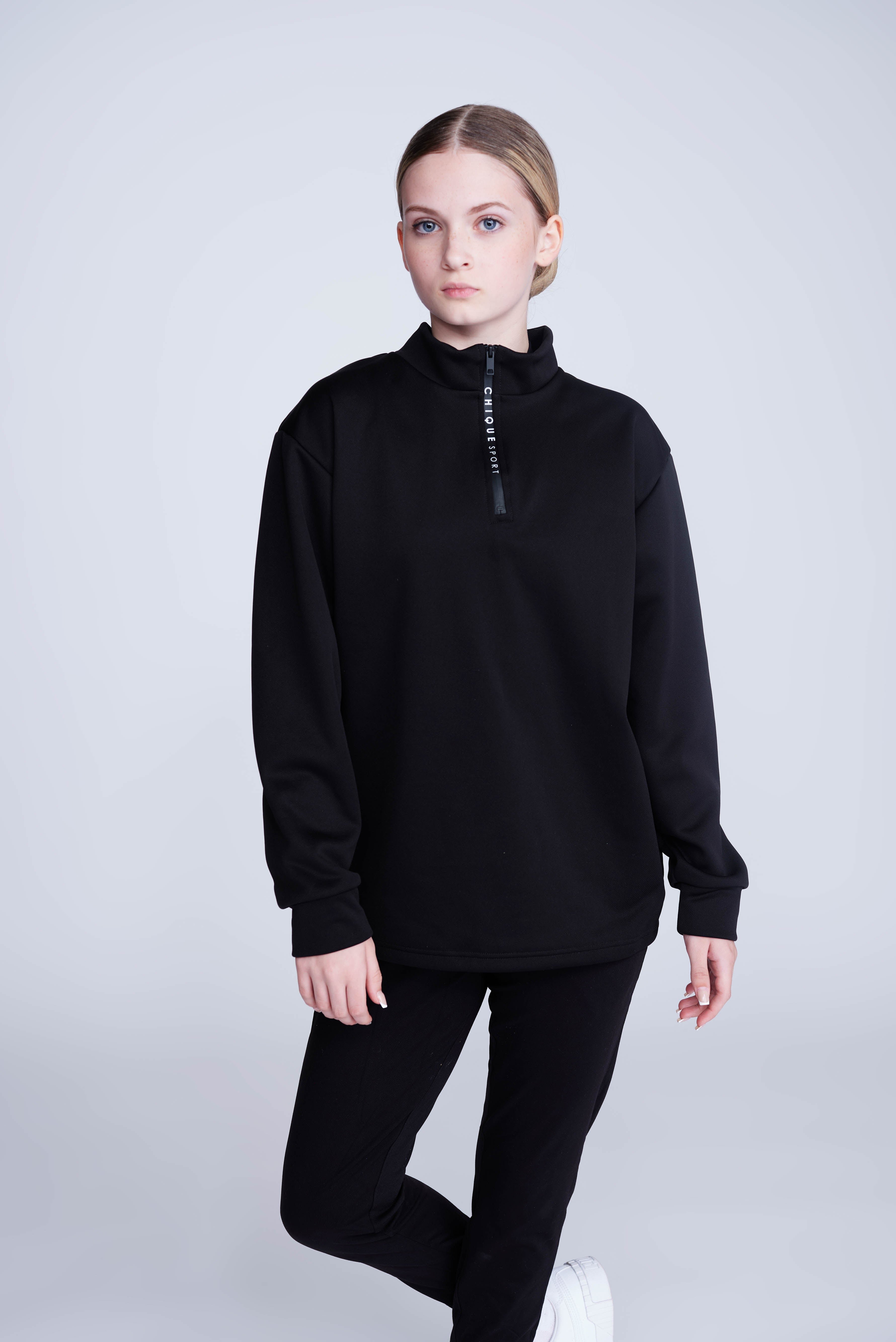 Ignite Half-Zip Top in Black