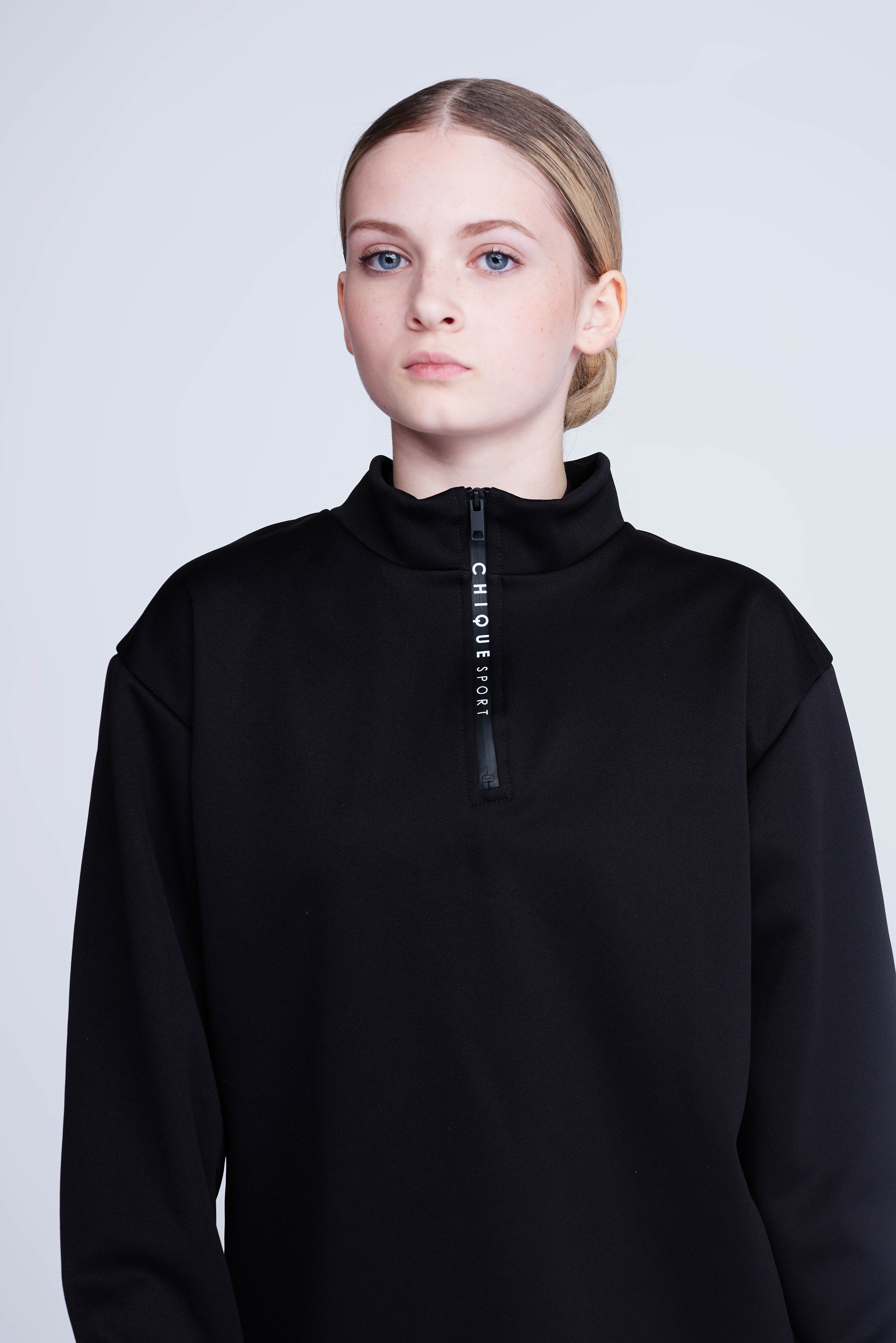 Ignite Half-Zip Top in Black