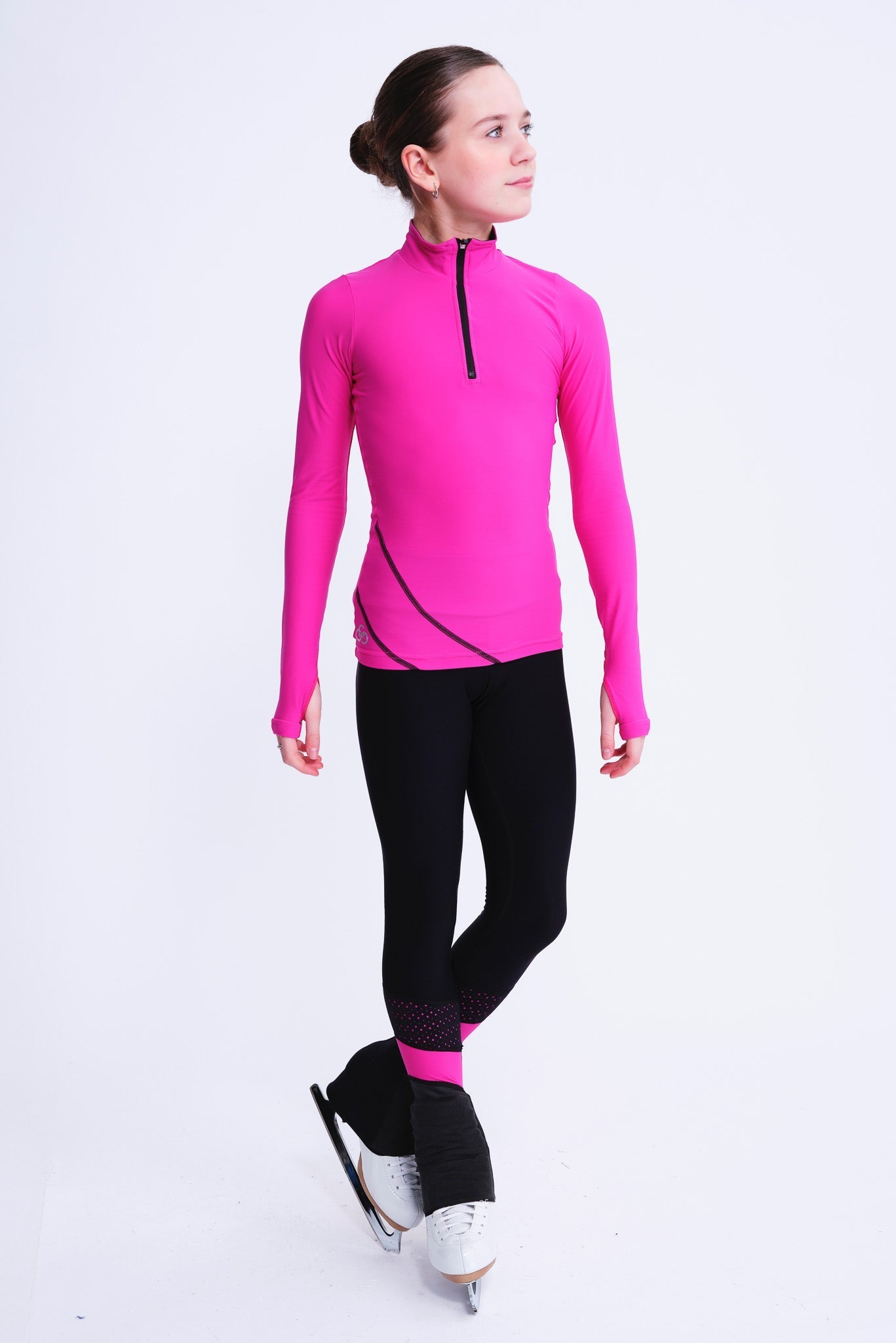 Desire Half-Zip Top väri Fuksia
