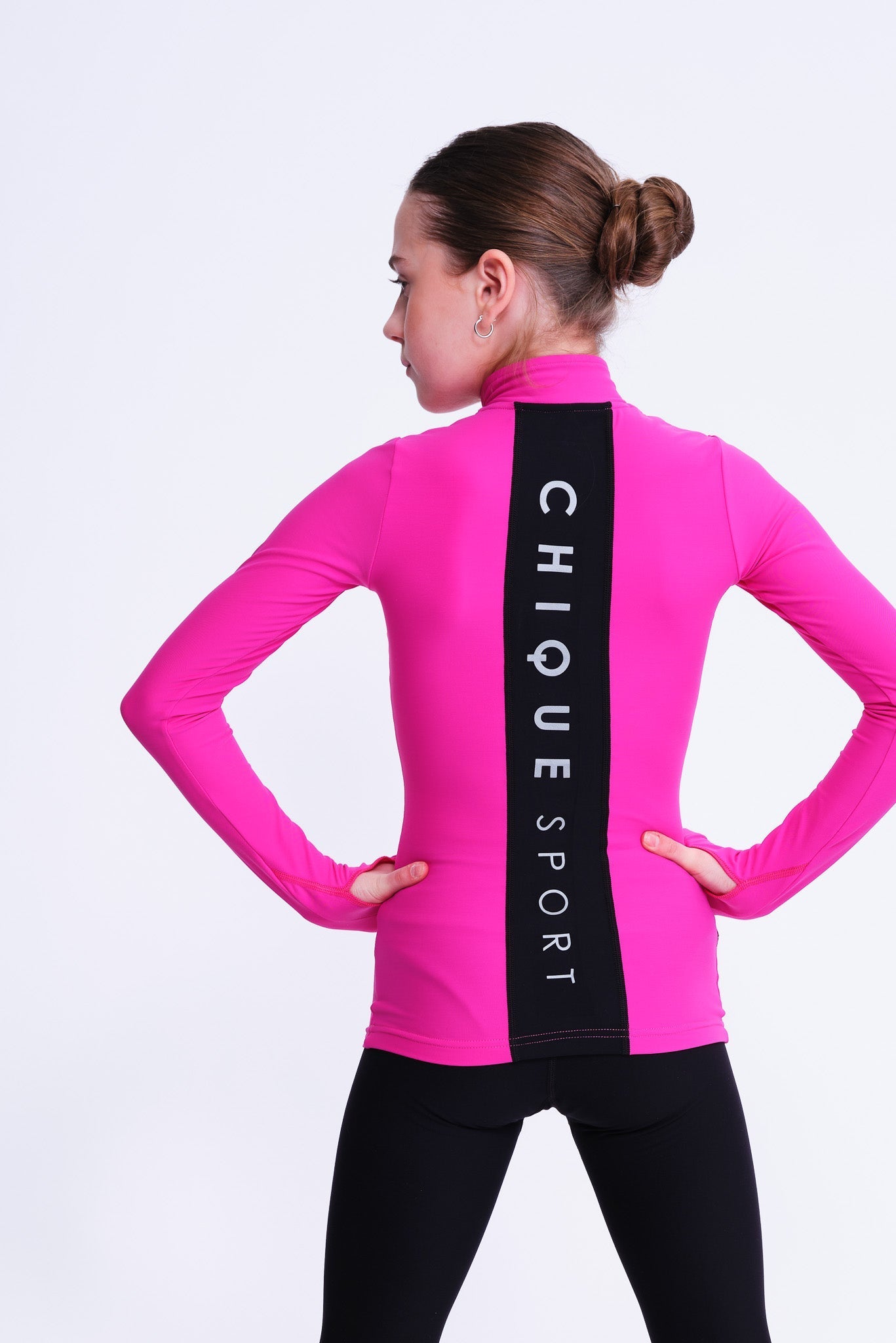 Desire Half-Zip Top väri Fuksia