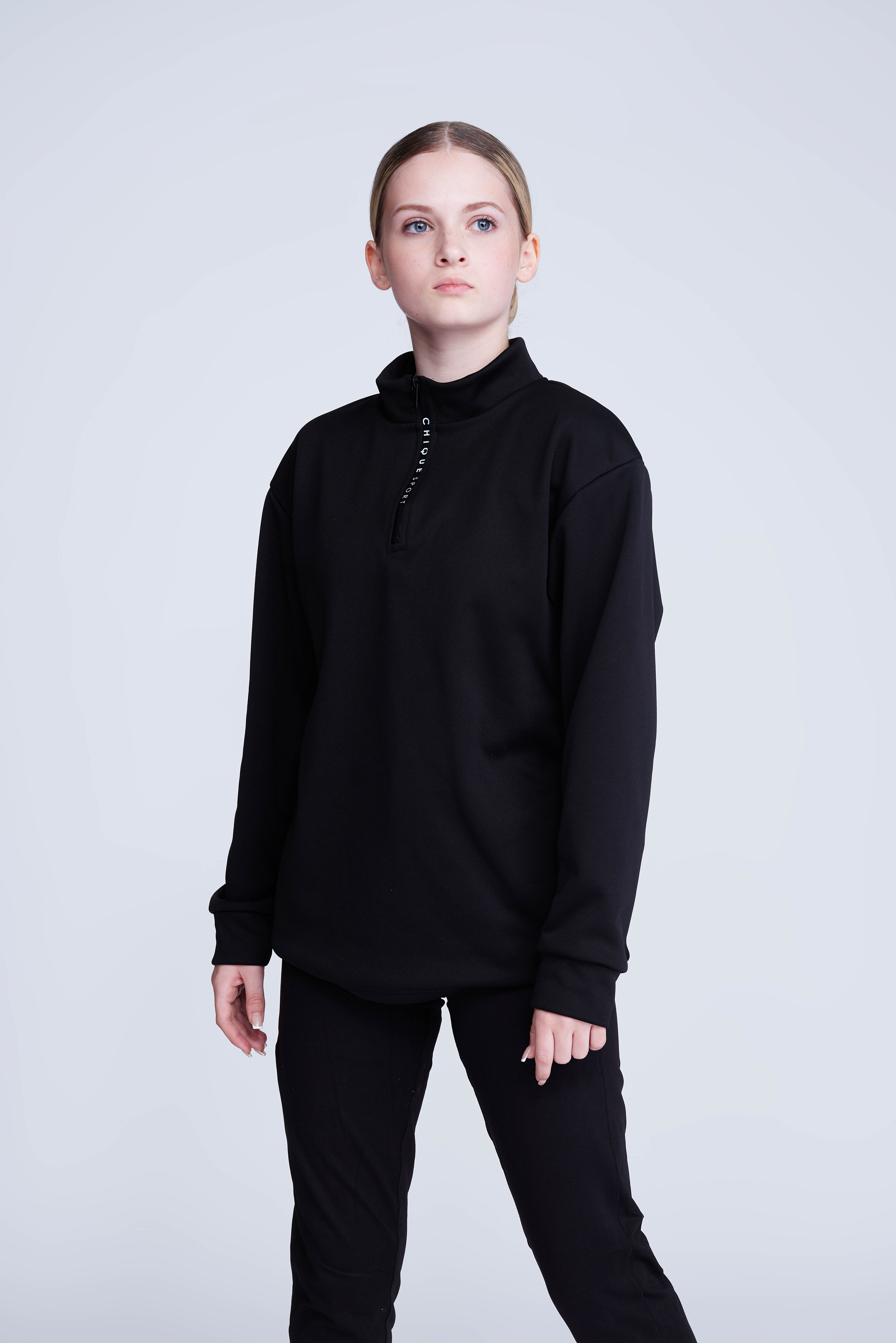 Ignite Half-Zip Top in Black