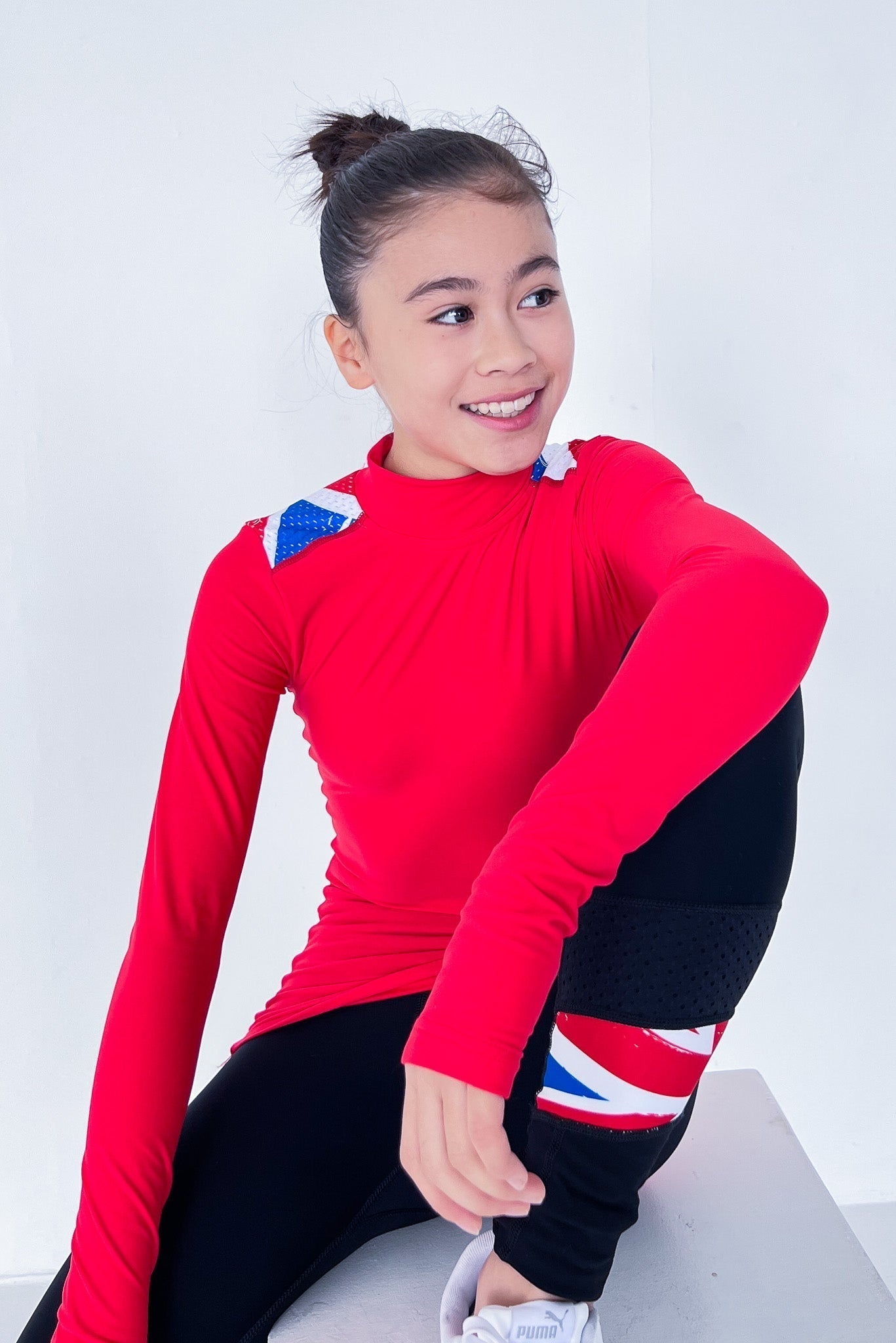 Royal Long-Sleeve Top in Red