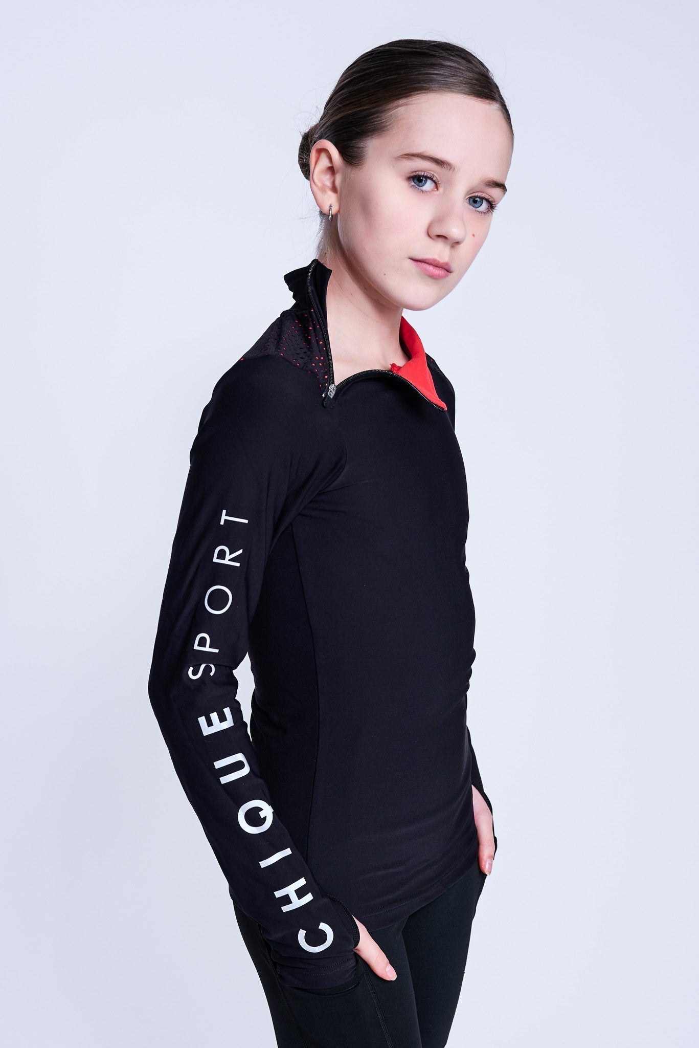 Passion puolivetoketjullinen paita värissä Punainen