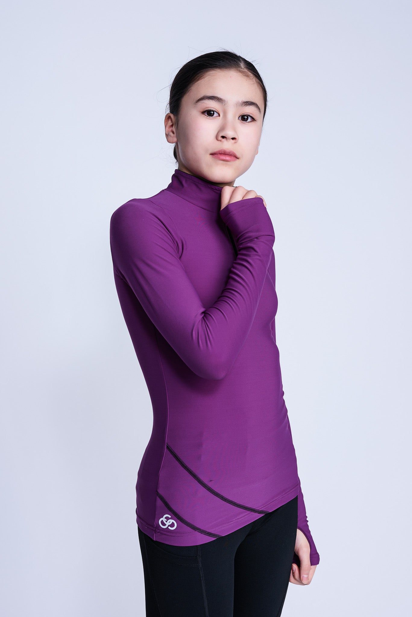 Desire Half-Zip Top in Berry