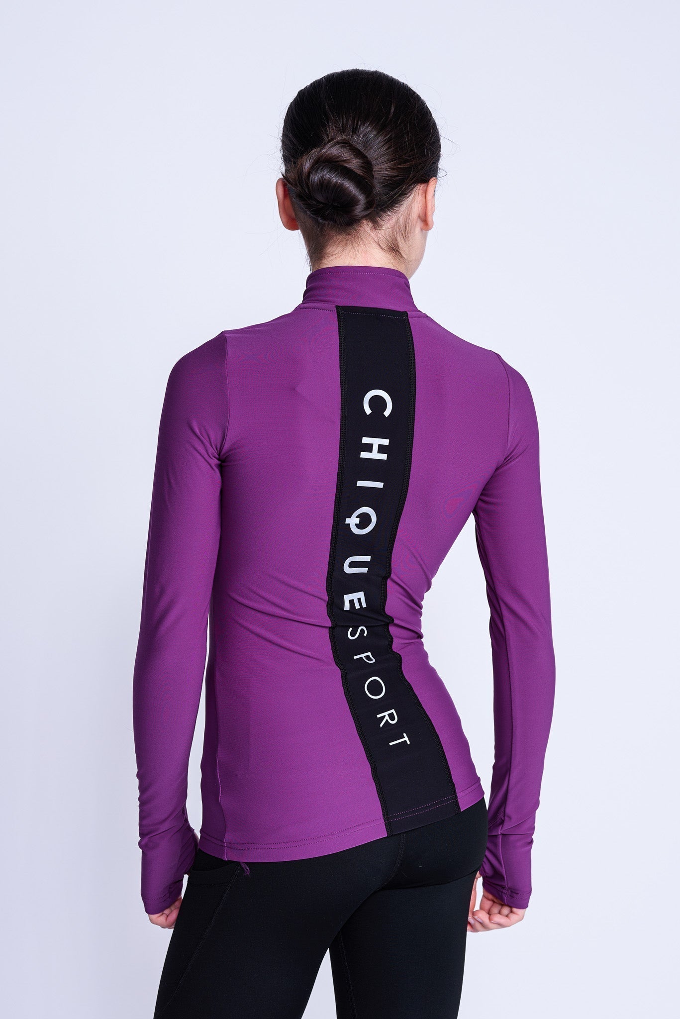 Desire Halb-Zip-Oberteil in Beere