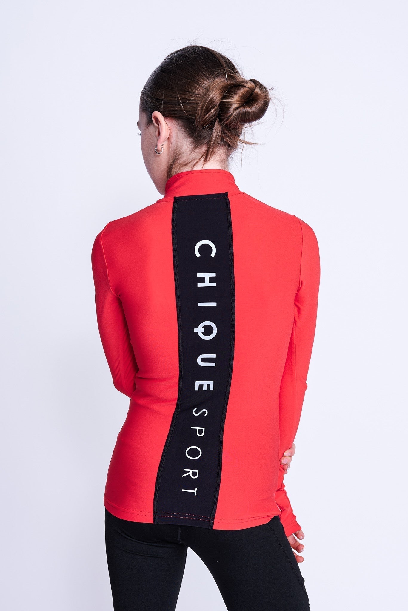 Desire Halb-Zip-Oberteil in Rot