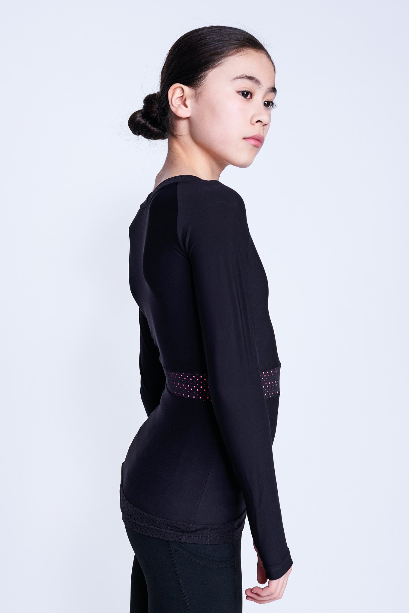 Inspire Long Sleeve Top in Black