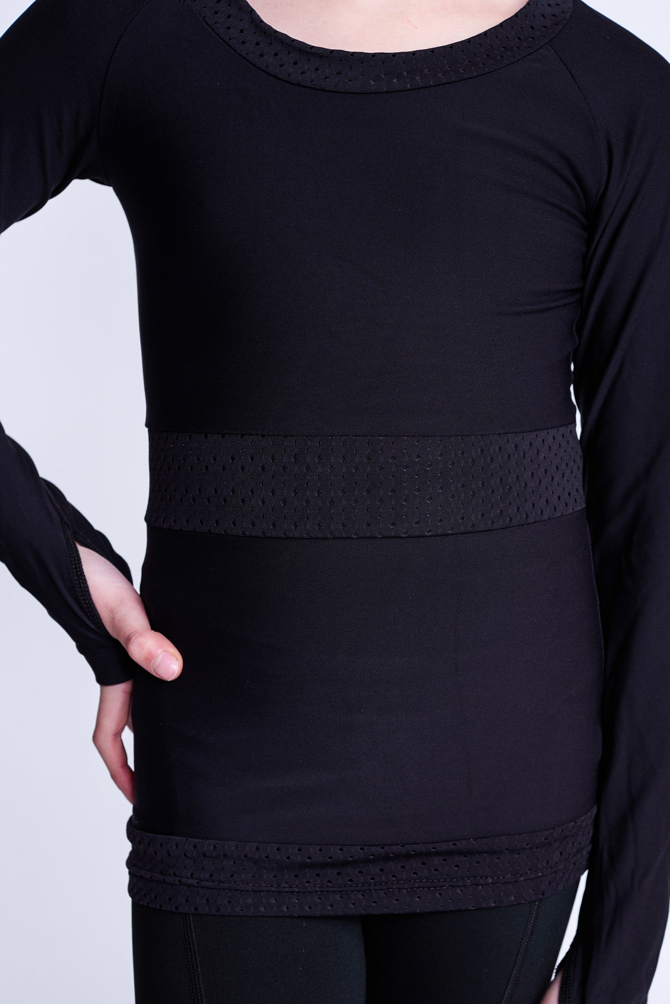 Inspire Langarmshirt in Schwarz