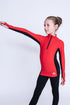 Inspire Haut à demi-zip en Rouge