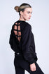 Fierce Open-Back Sweatshirt in Zwart