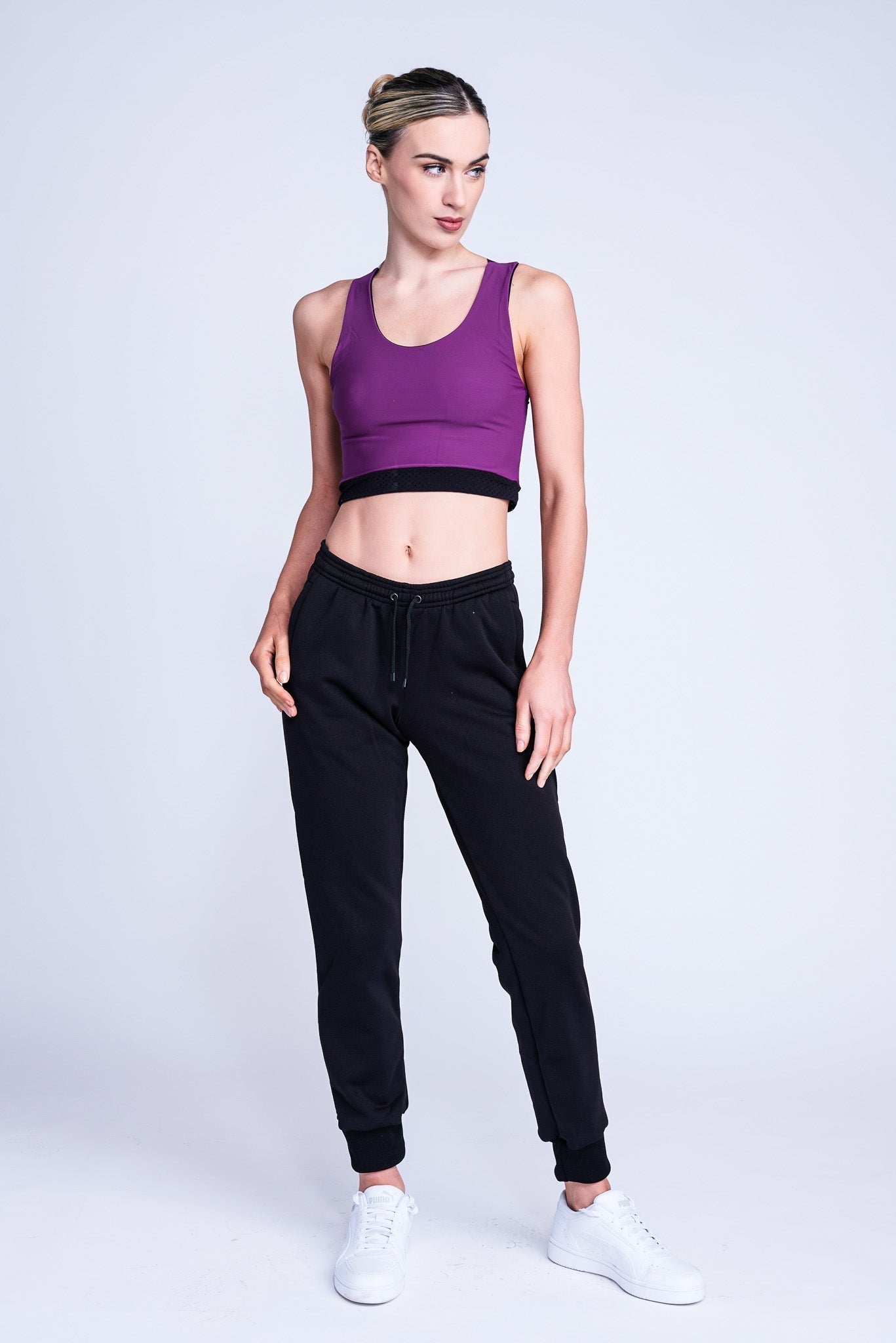 Fierce X Crop Top in Bacca