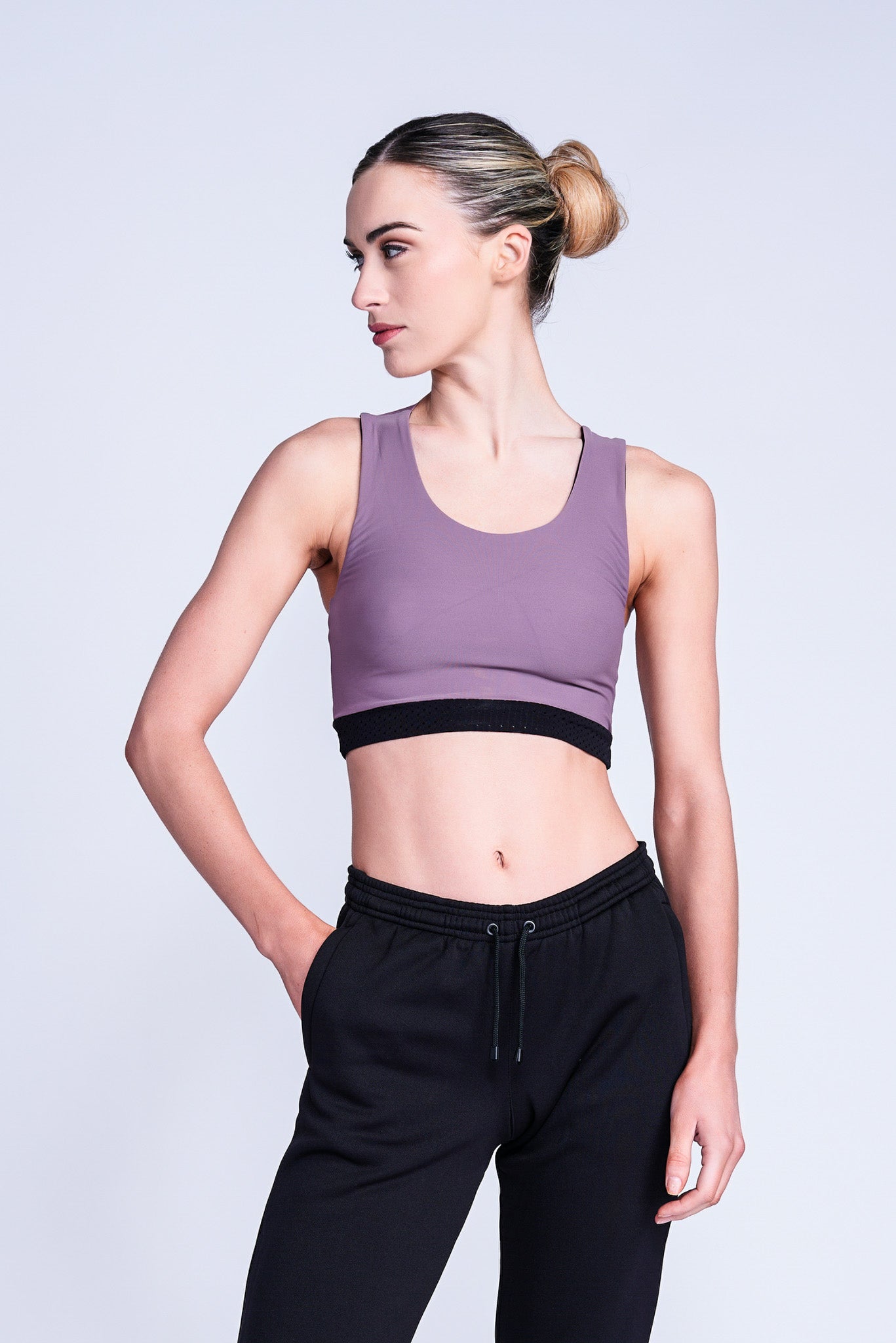 Fierce X Crop Top in Visone