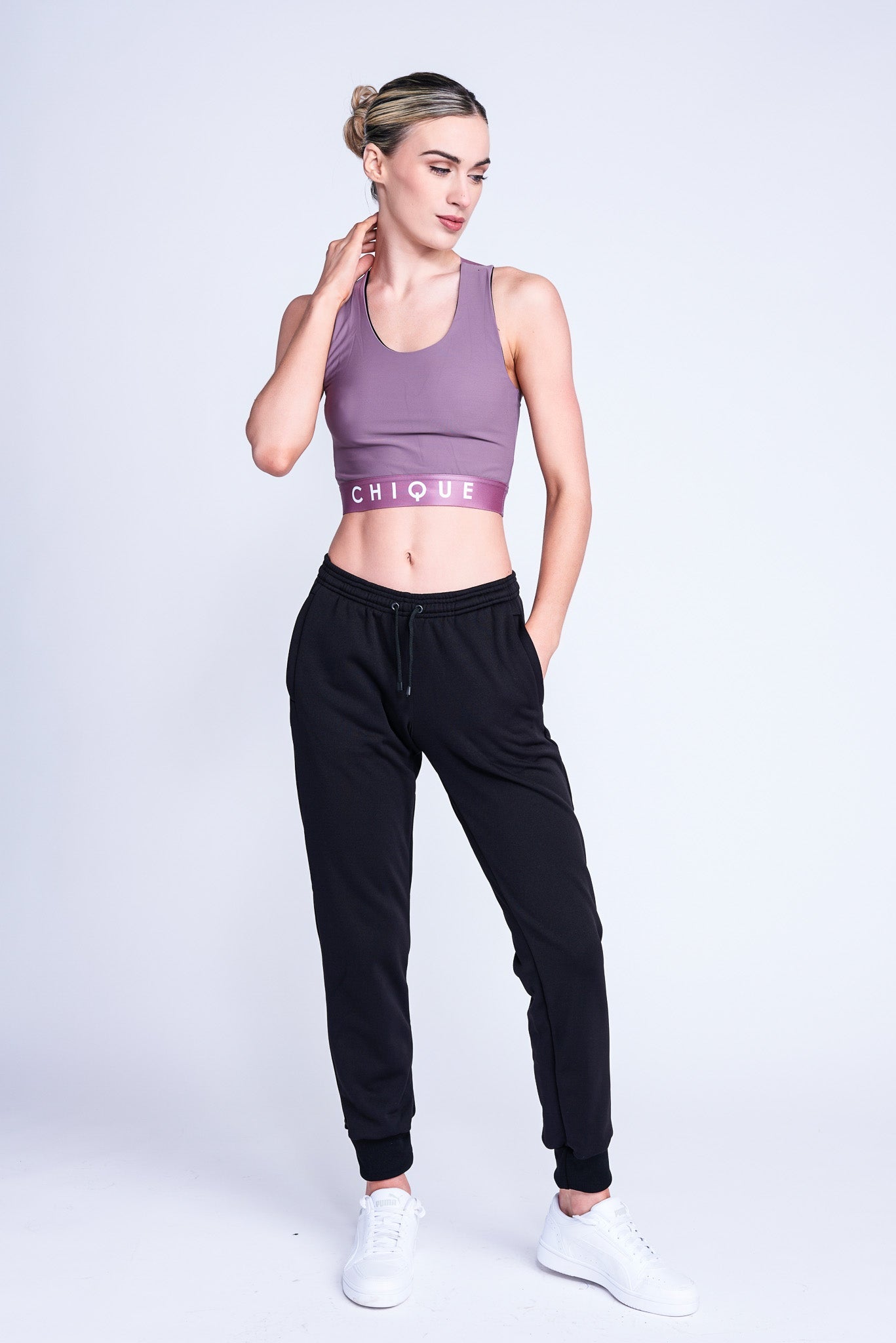 Fierce X Crop Top in Nerz