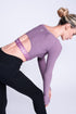 Empower Langarm-Crop-Top in Nerz