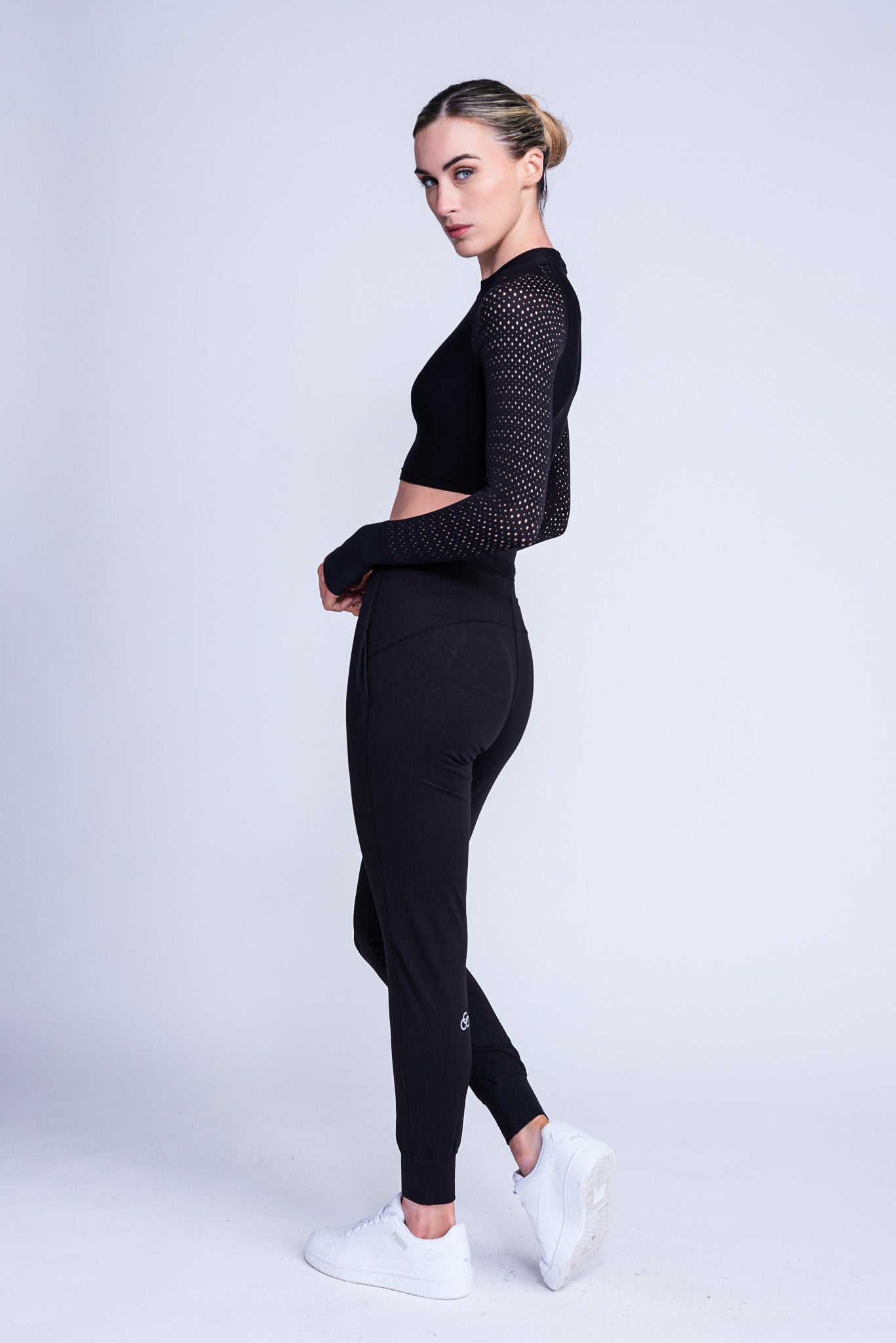 Inspire Crop Top in Black