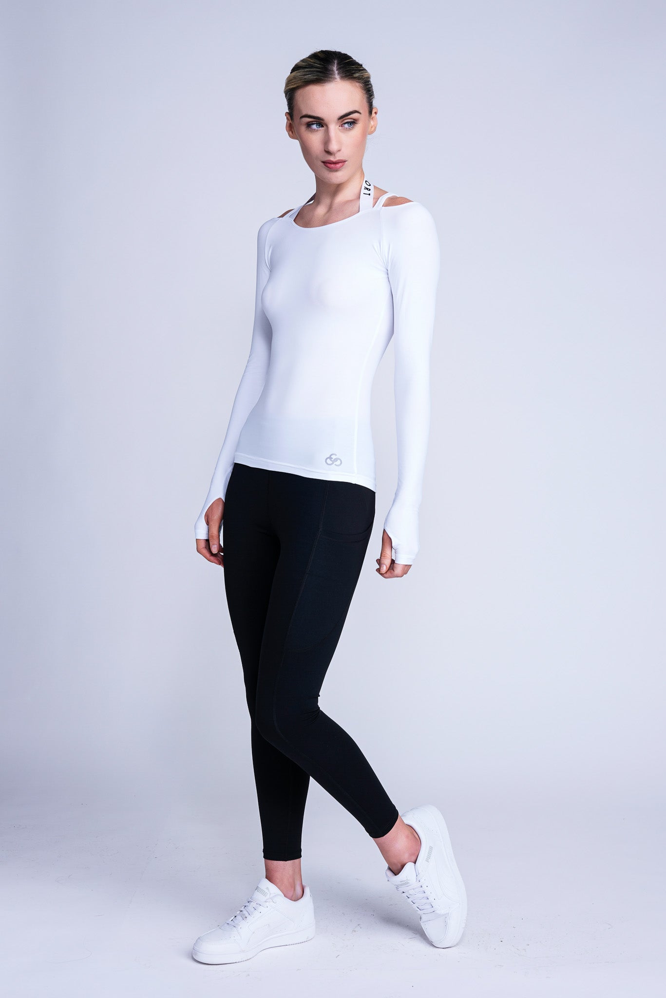 Fearless Long-Sleeve Top in White