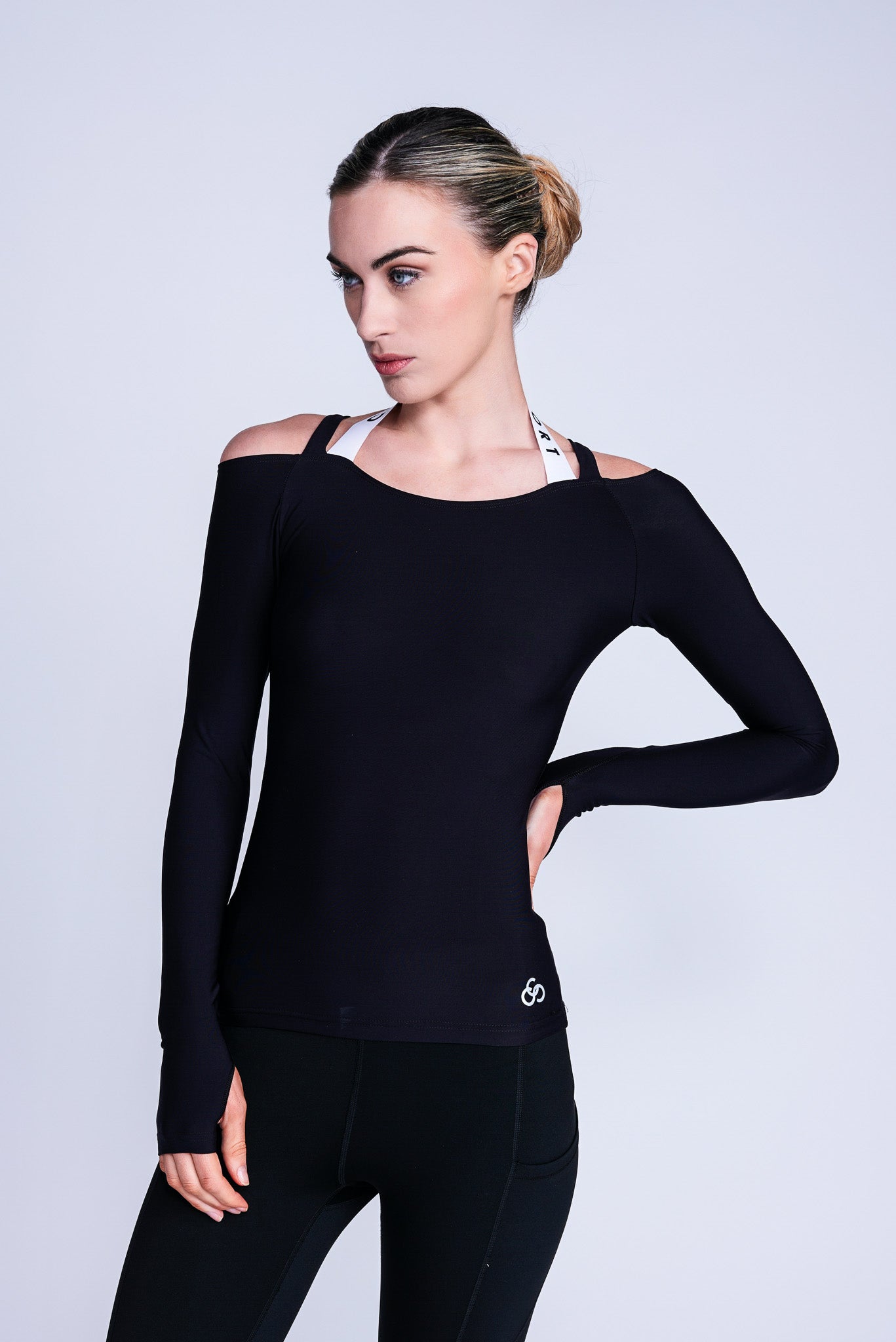 Fearless Long-Sleeve Top in Black