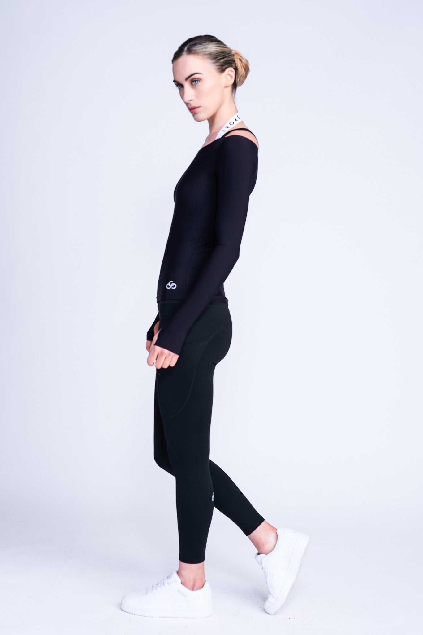 Fearless Langarmshirt in Schwarz