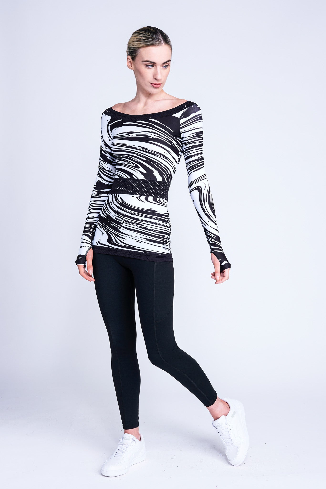 Inspire Long-Sleeve Top in Swirl