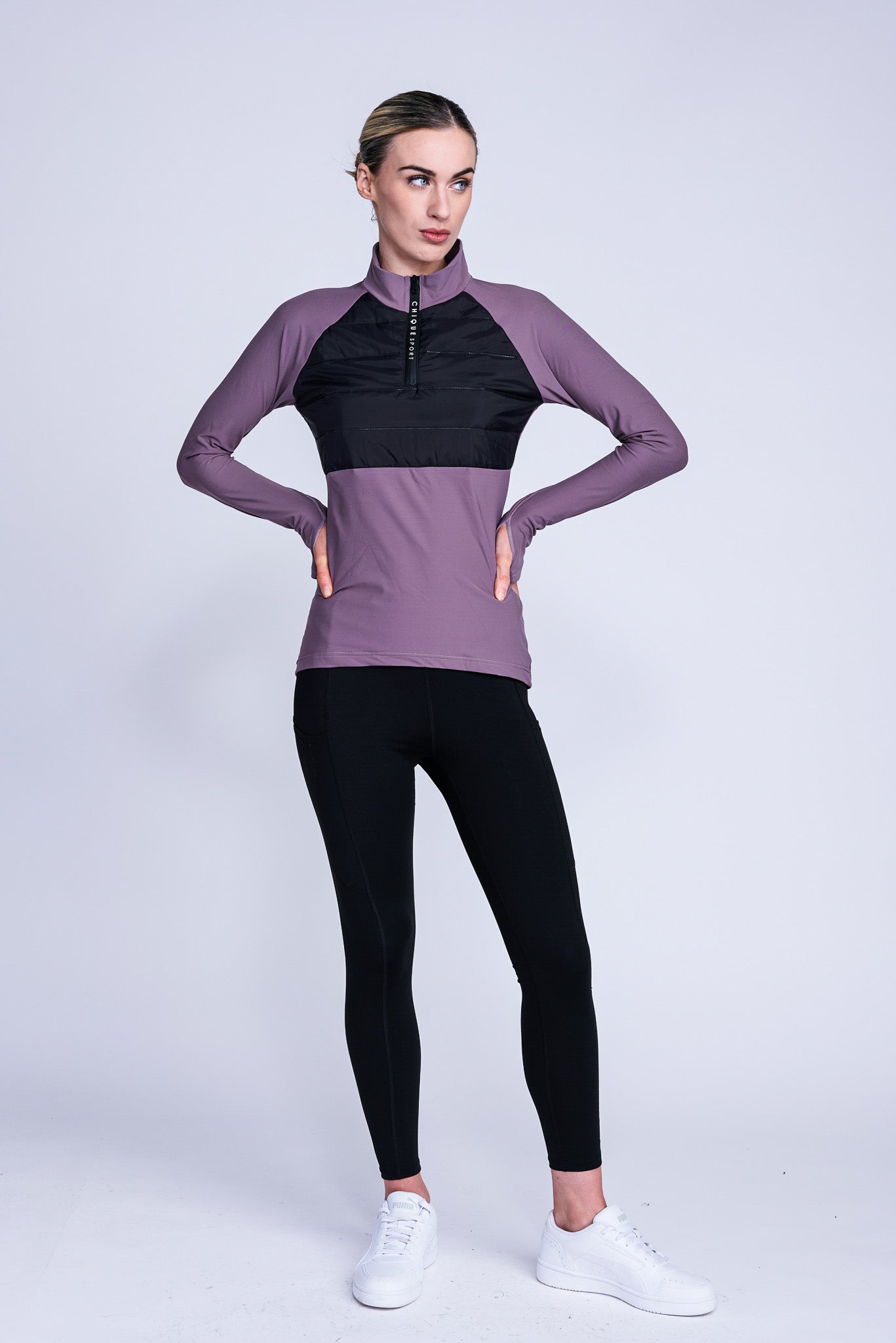 Empower Maglia Padded Half-Zip in Visone