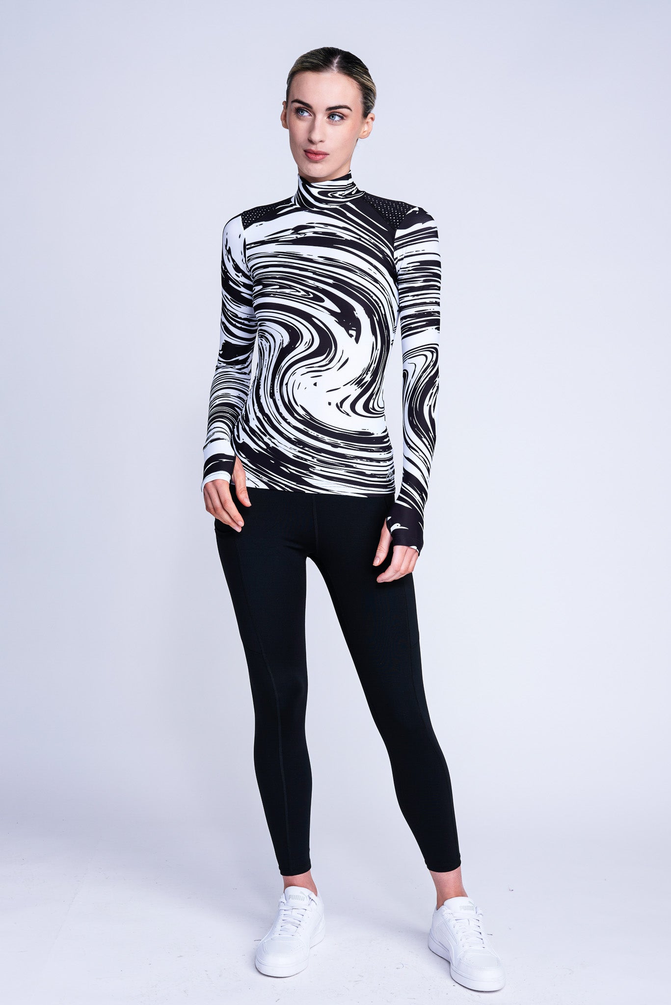 Passion Long-Sleeve Top in Swirl