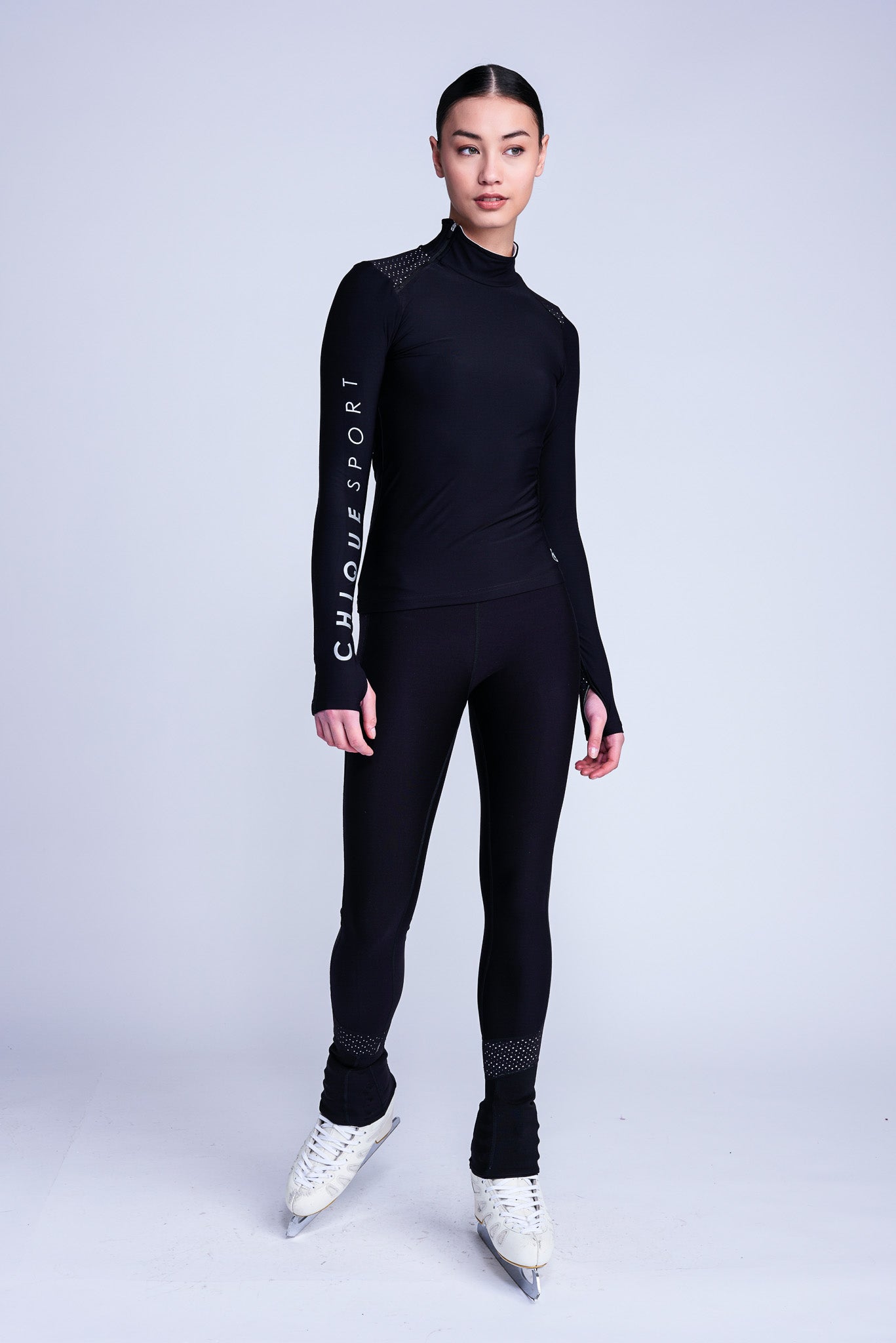 Passion Halb-Zip Oberteil in Weiß