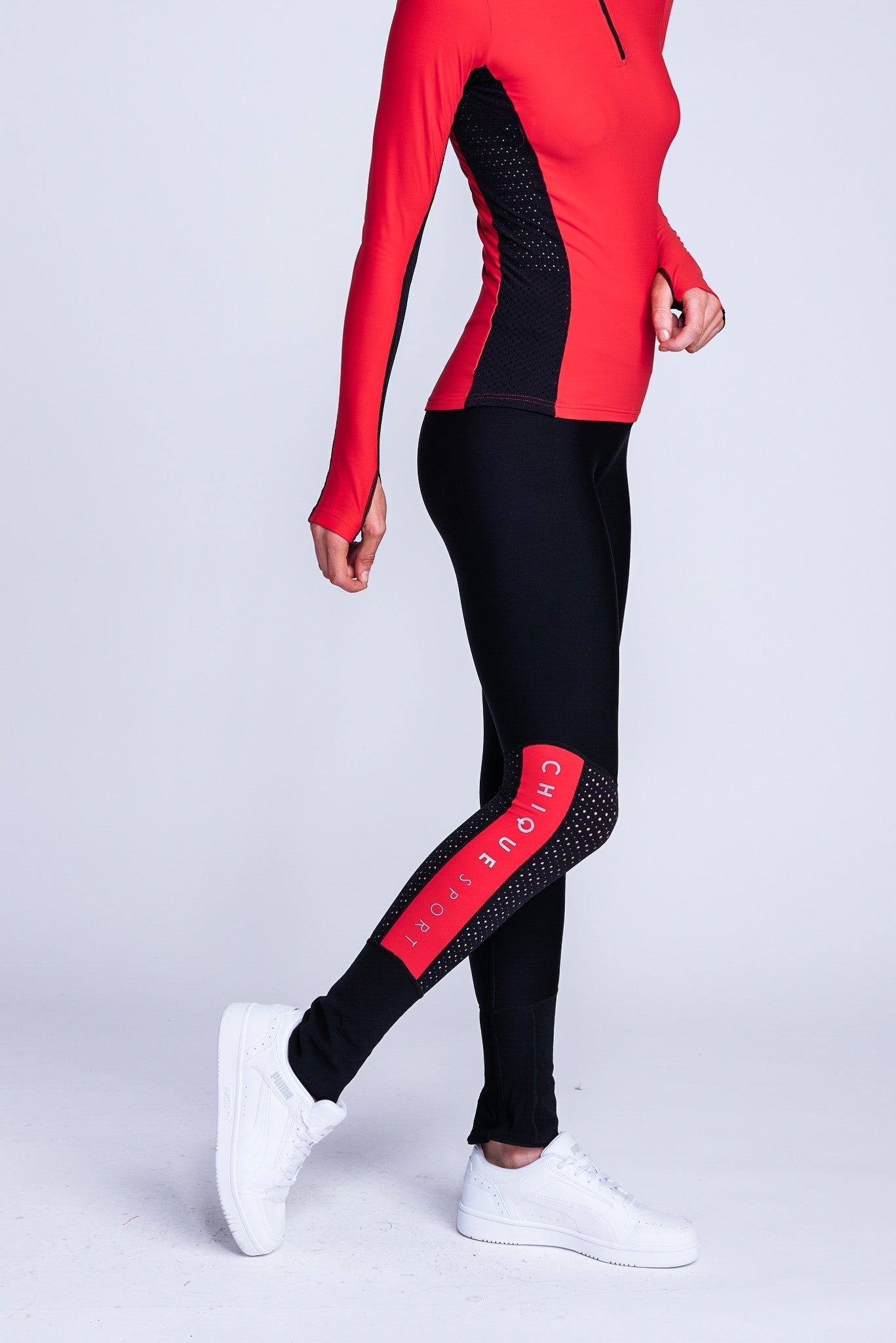 Inspire Leggings Antiscivolo in Rosso