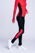 Inspire Rutschfeste Leggings in Rot