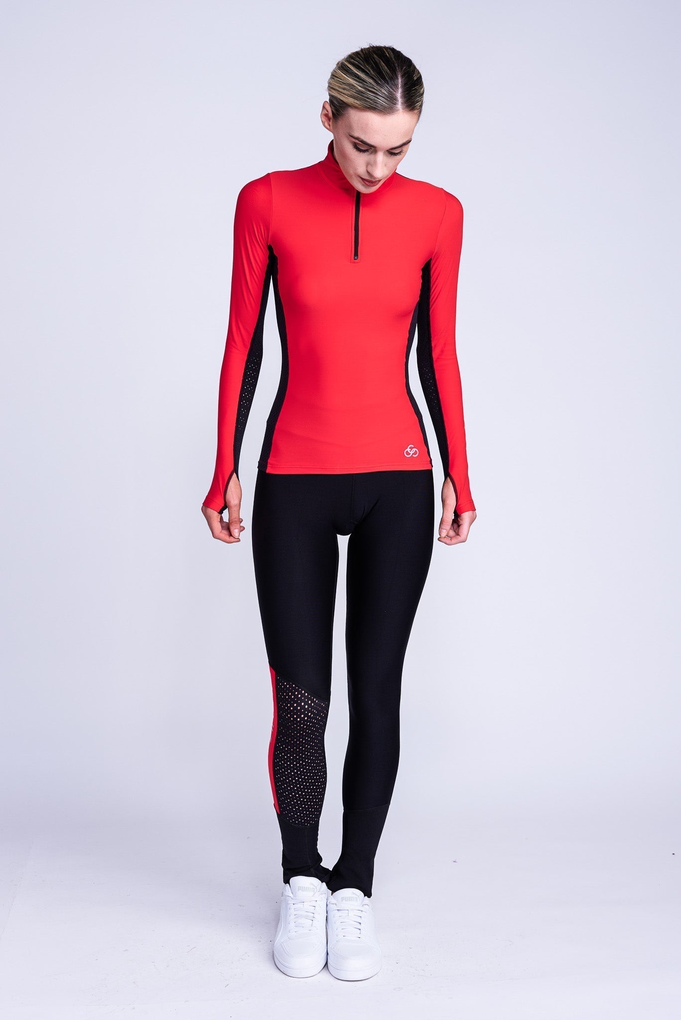Inspire Leggings Antiscivolo in Rosso