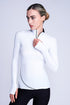 Desire Half-Zip Top in Wit