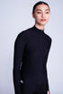 Desire Half-Zip Top in Zwart